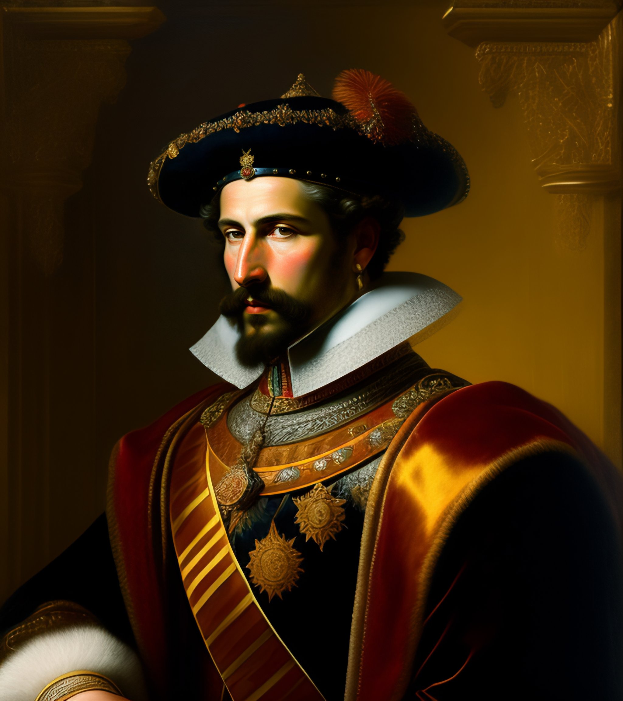 Lexica - Portrait of a Spanish king by Rembrandt