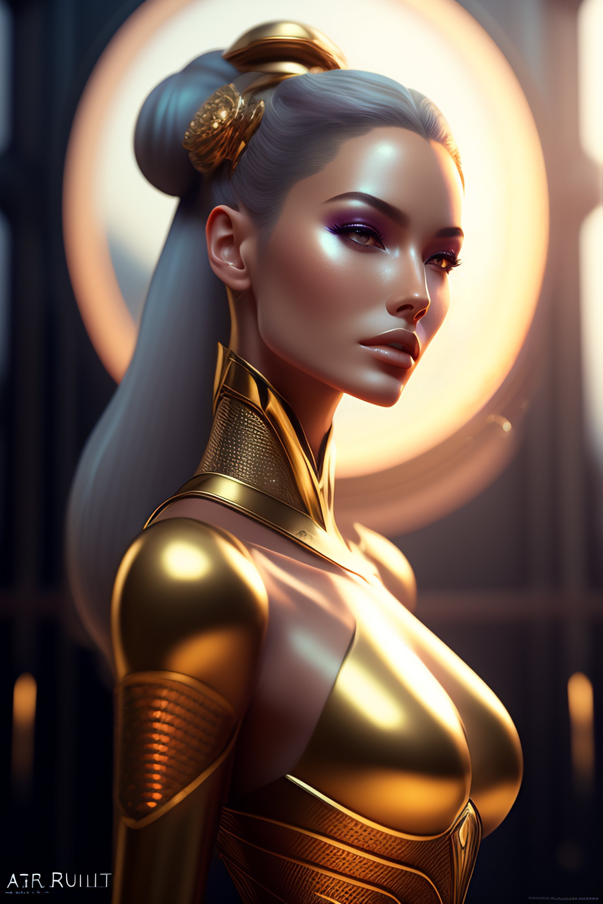 Lexica - Mechanical female android looking, cinematic lighting ...
