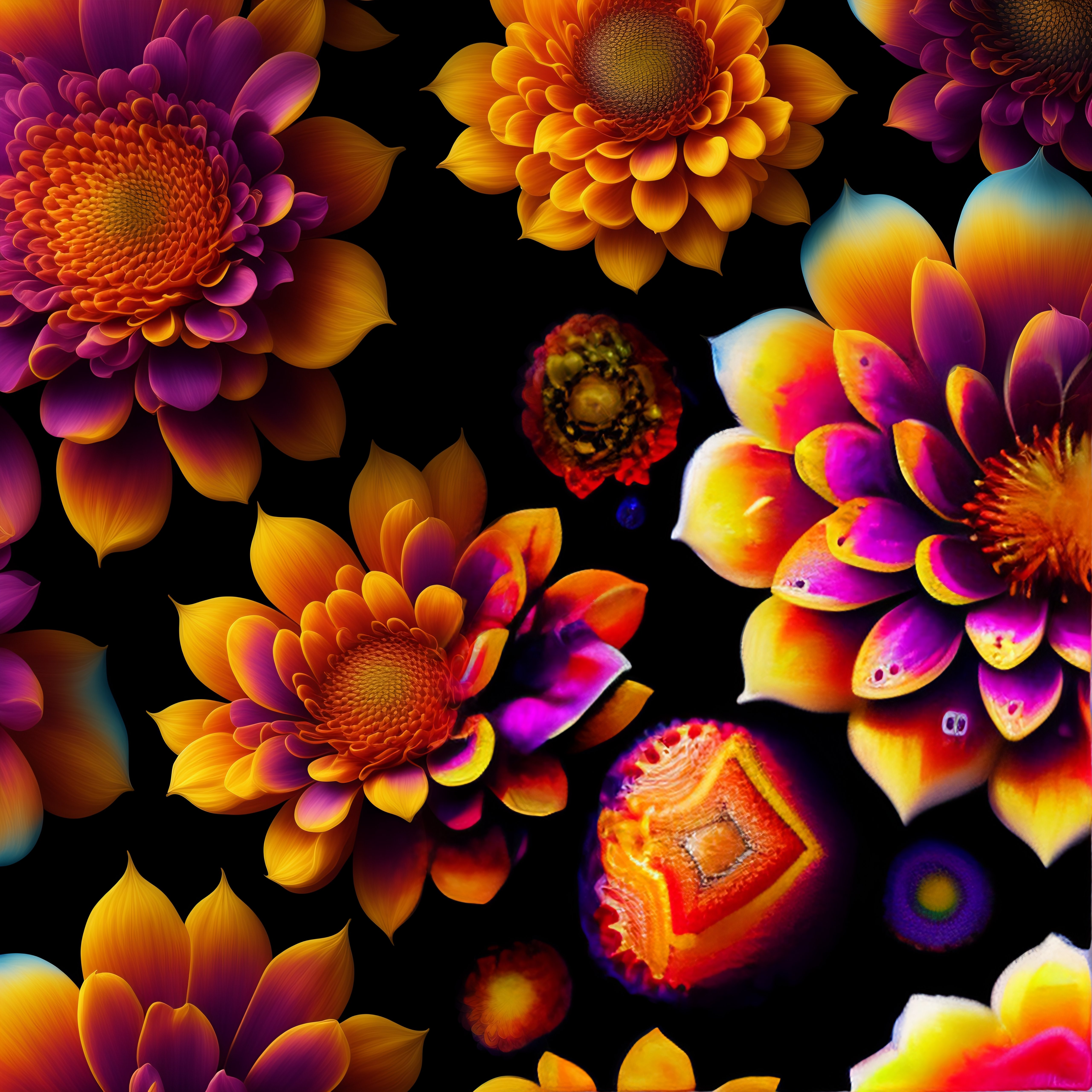 Lexica - An ultra hd detailed painting seamless fabric patterns ...