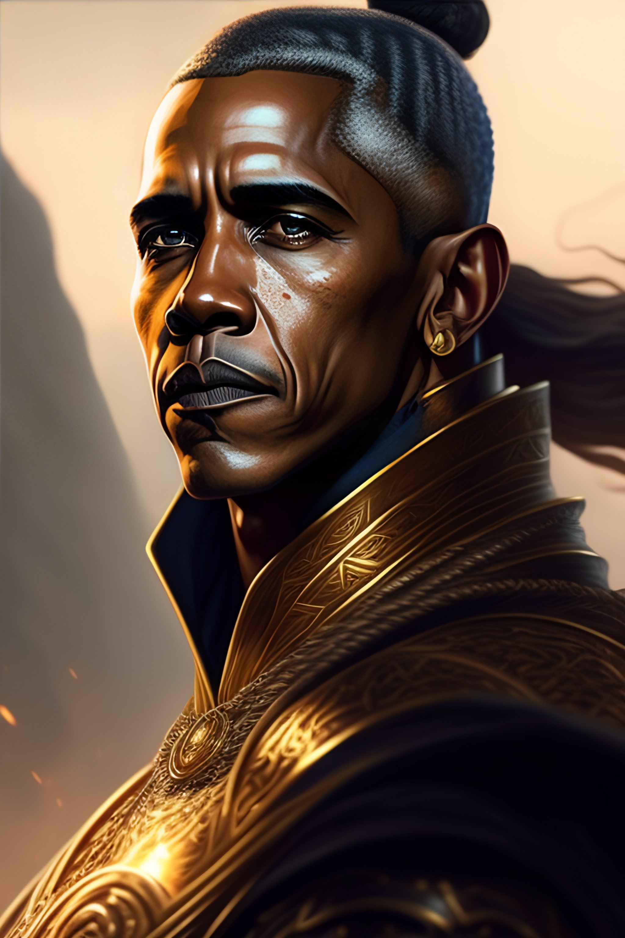 Lexica - Barack Obama as a warrior, d & d, fantasy, intricate, elegant ...