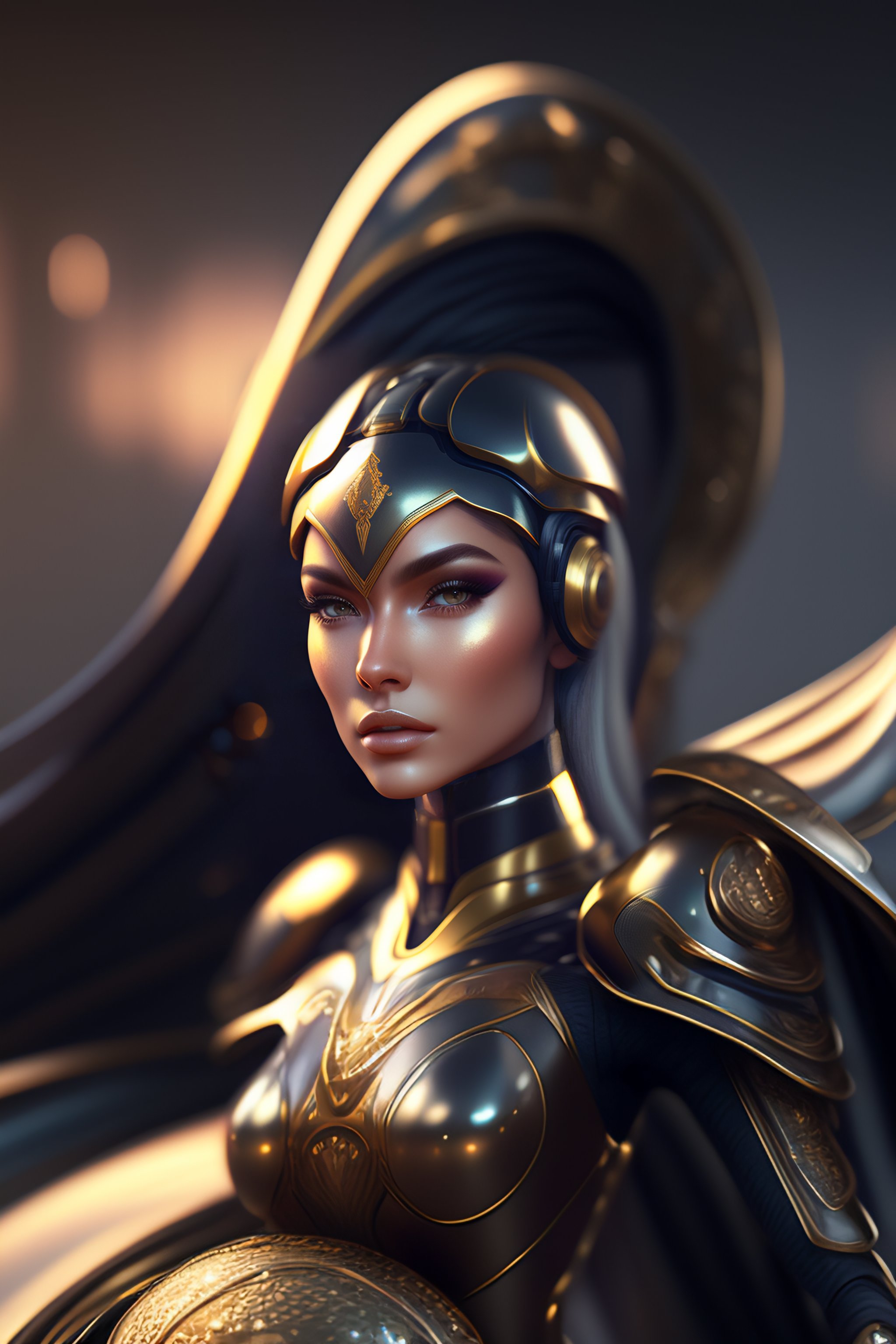 Lexica - Mechanical female android looking, cinematic lighting ...