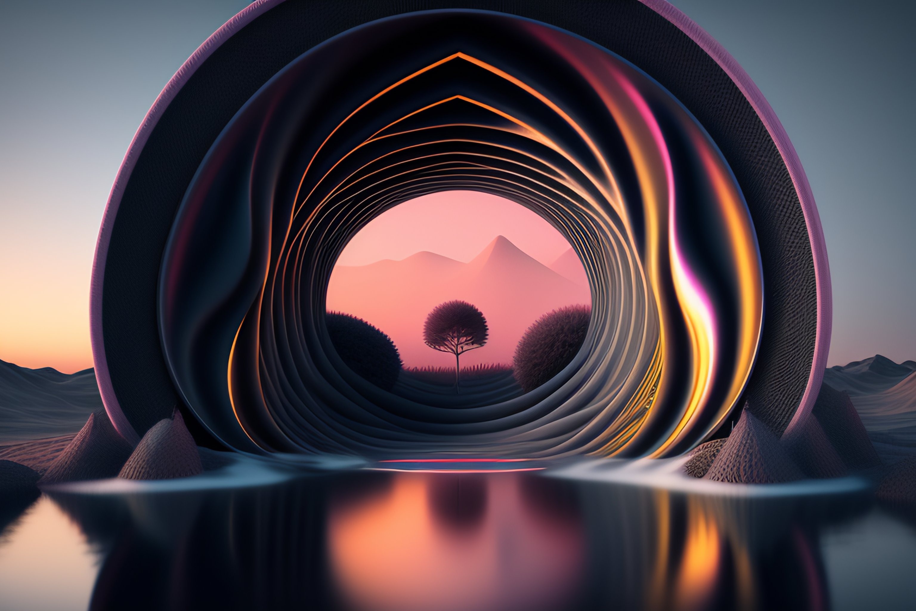 Lexica - The most psychedelic scene imaginable, intricate textures ...