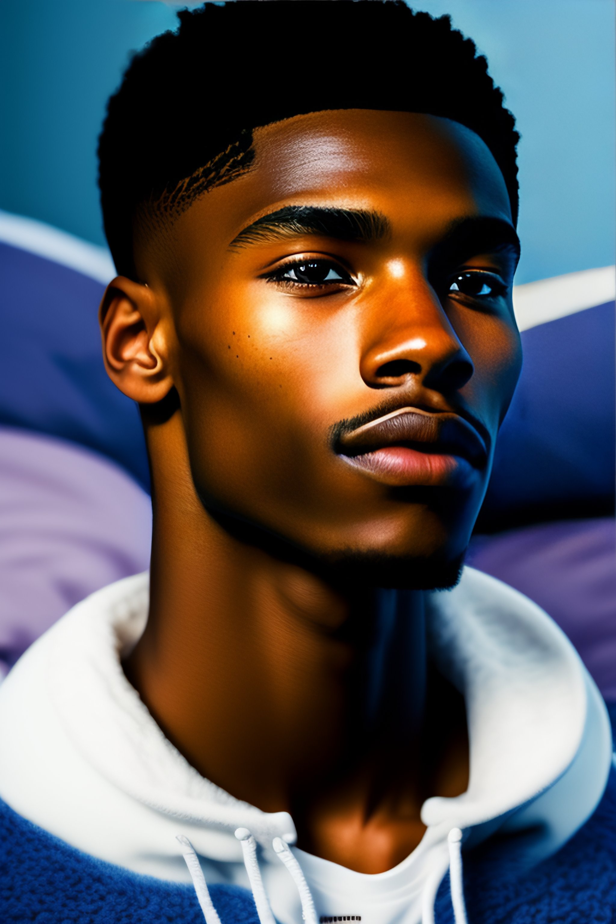 Lexica Lerion A 17 Years Old Black African American Handsome Young Man With Dark Hair And 6068