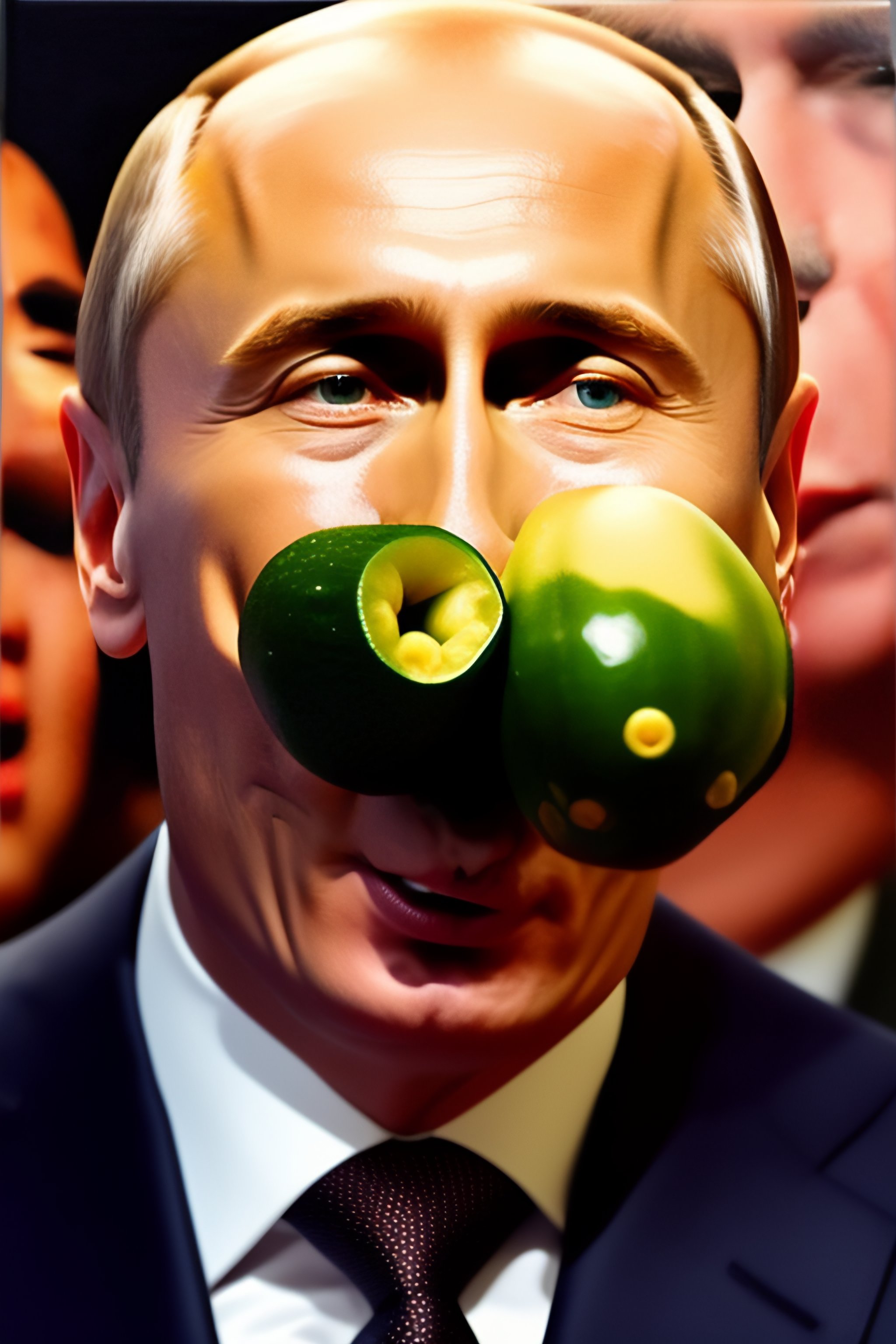 Lexica - Putin with a cucumber in his mouth