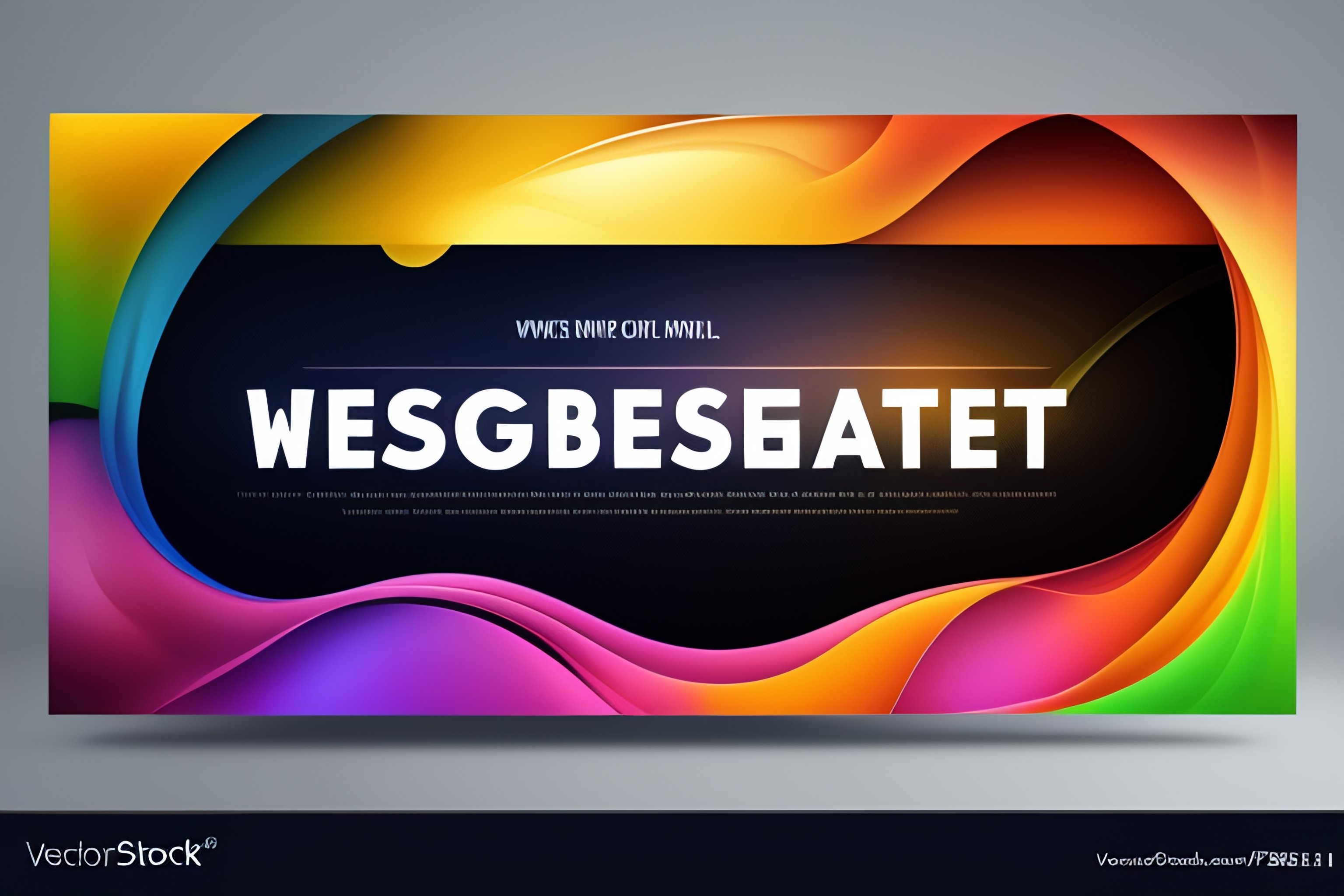 Lexica - Web design website banner header design Royalty Free Vector