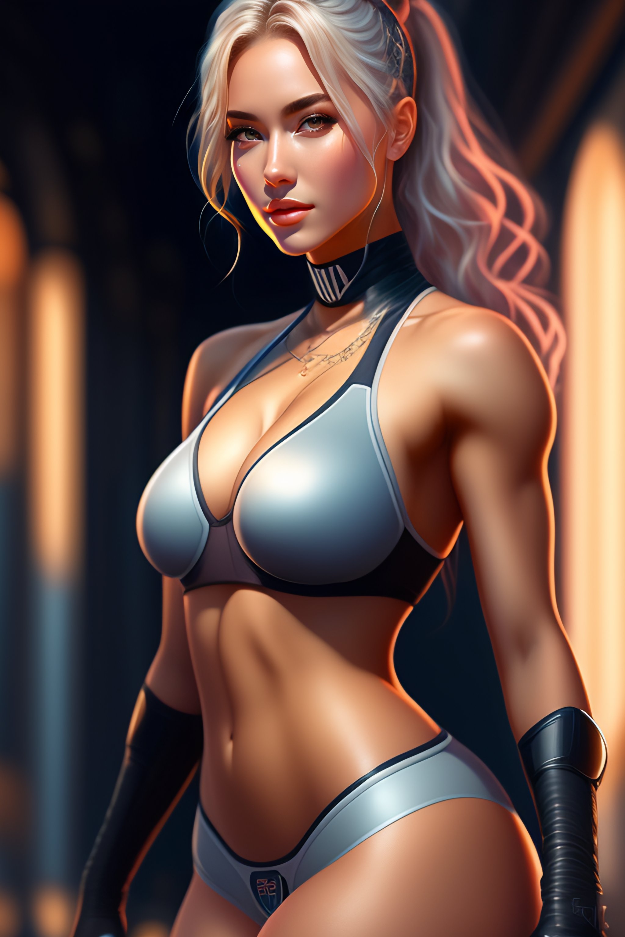 Lexica A Masterpiece Ultrarealistic Ultradetailed Full Body View Of Sexy Anime Girl That Looks