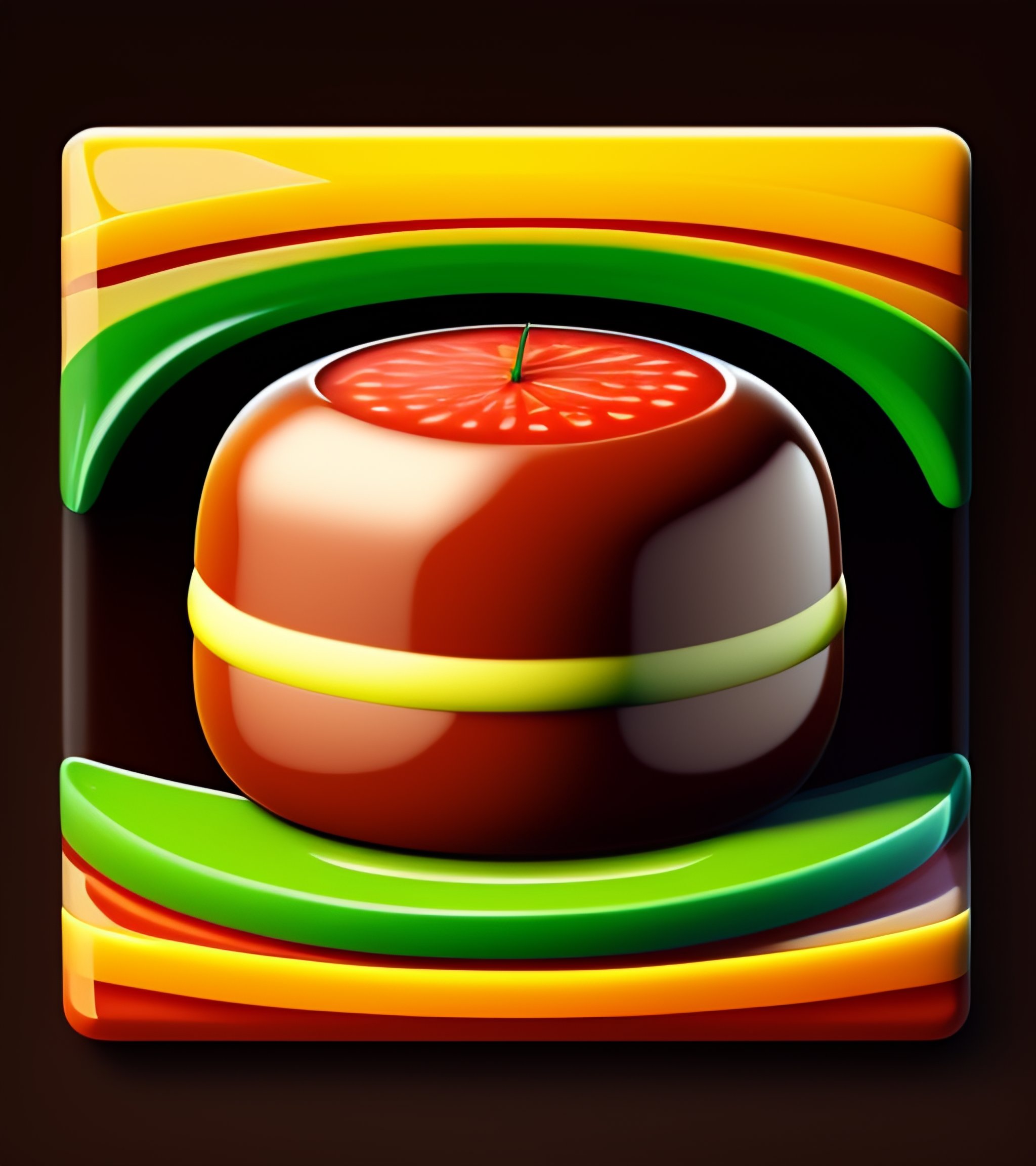 Lexica A funny sausage emoji, flat, 2d