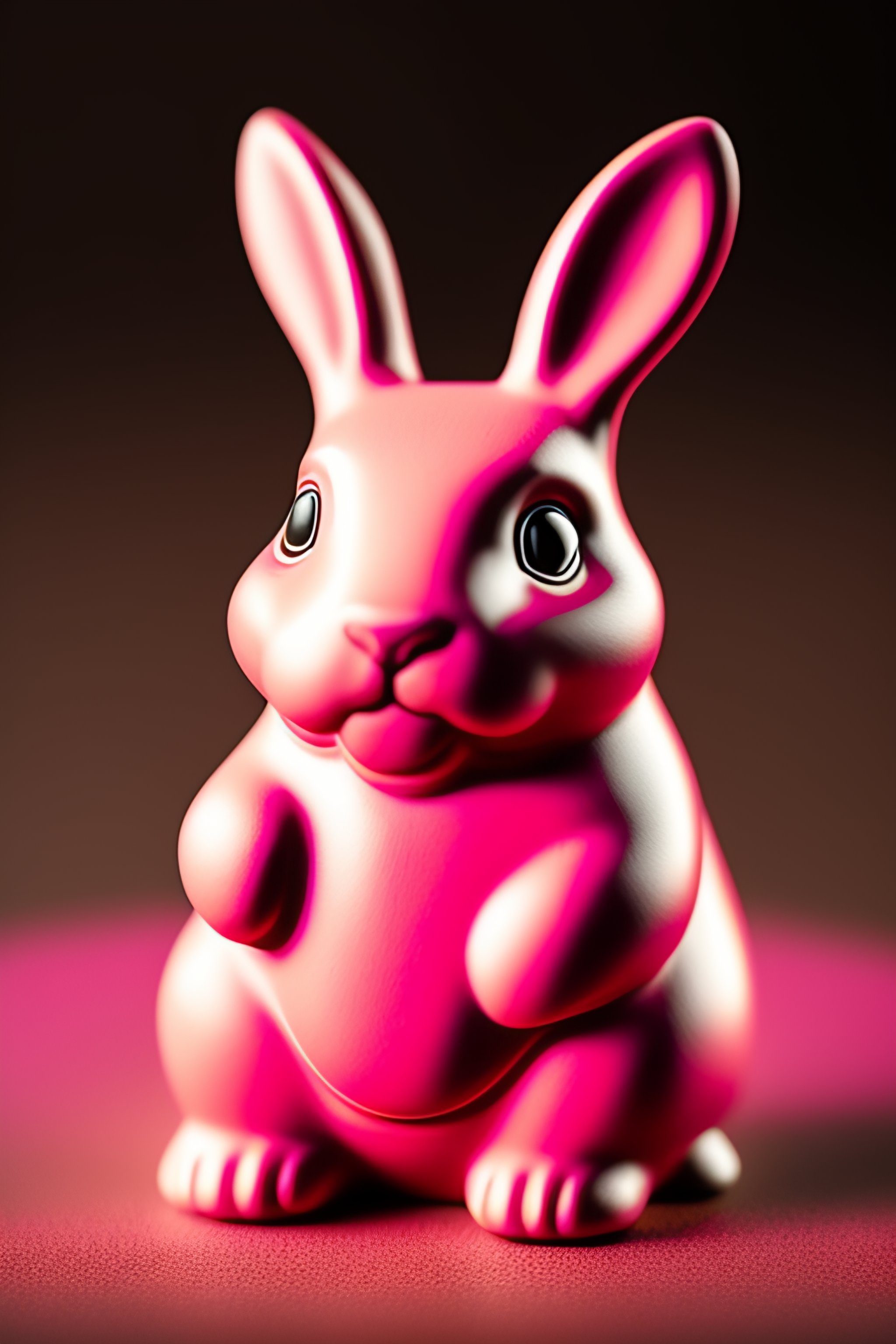Lexica - Happy Chinese new year rabbit Zodiac sign, clay rubber pink ...