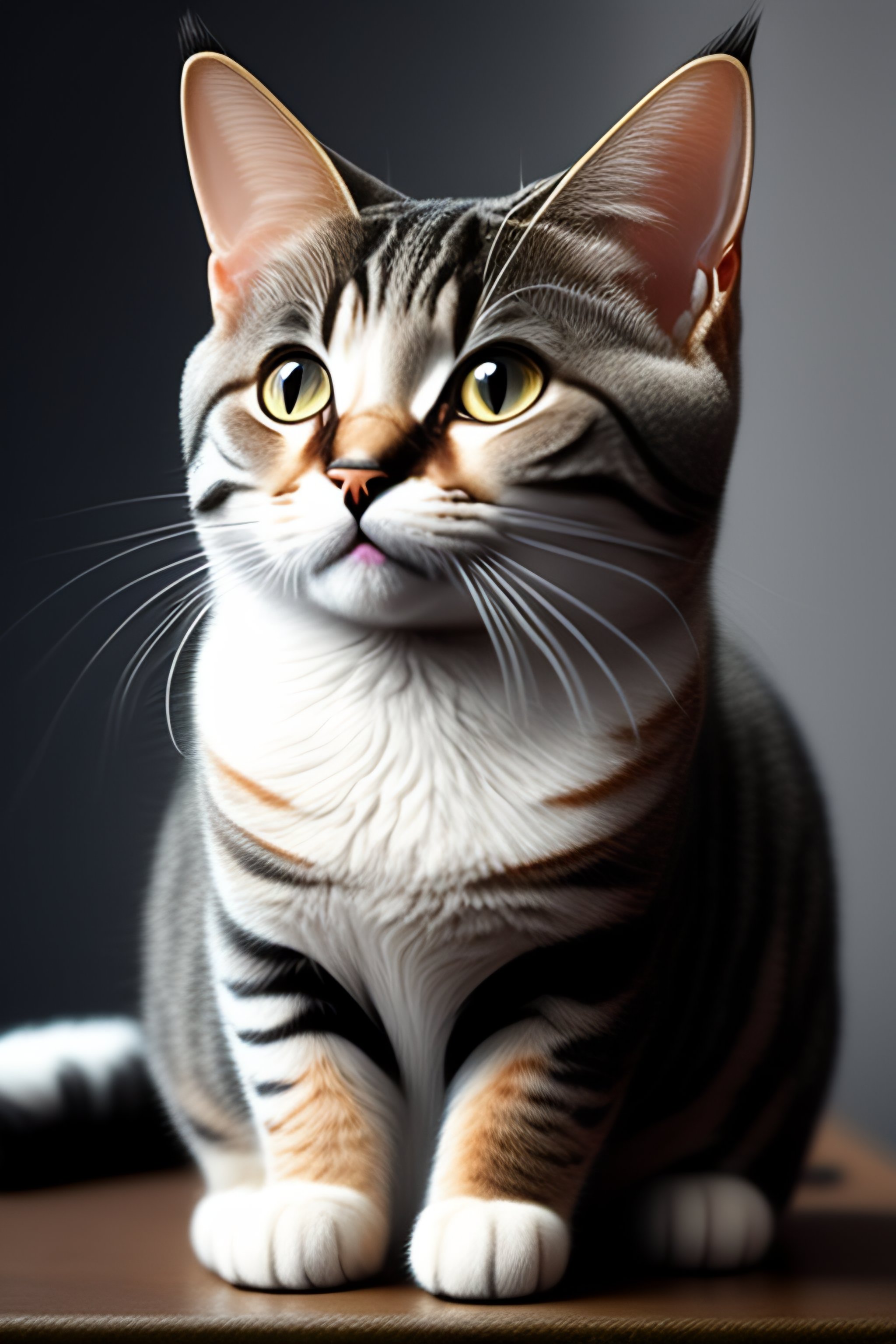 Lexica A gray tabby cat pokemon