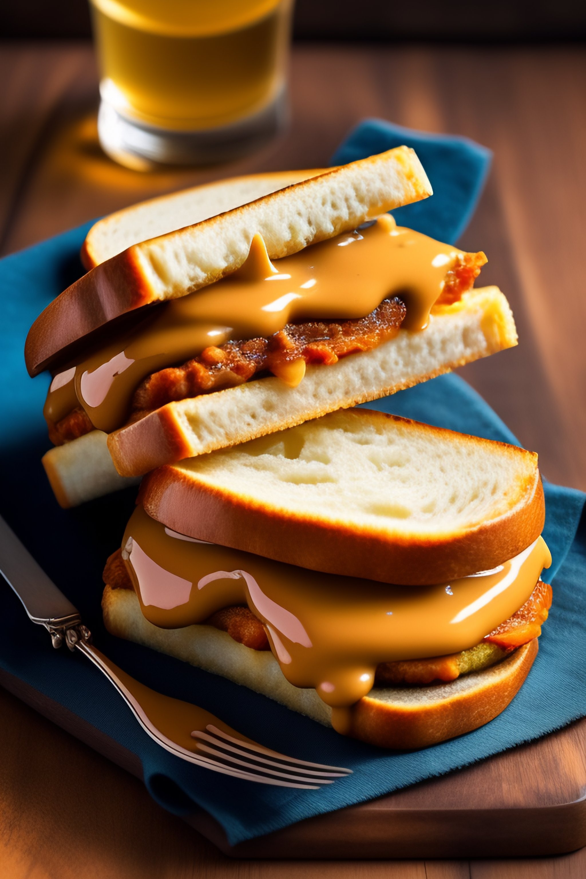 Lexica A peanut butter and fish sandwich