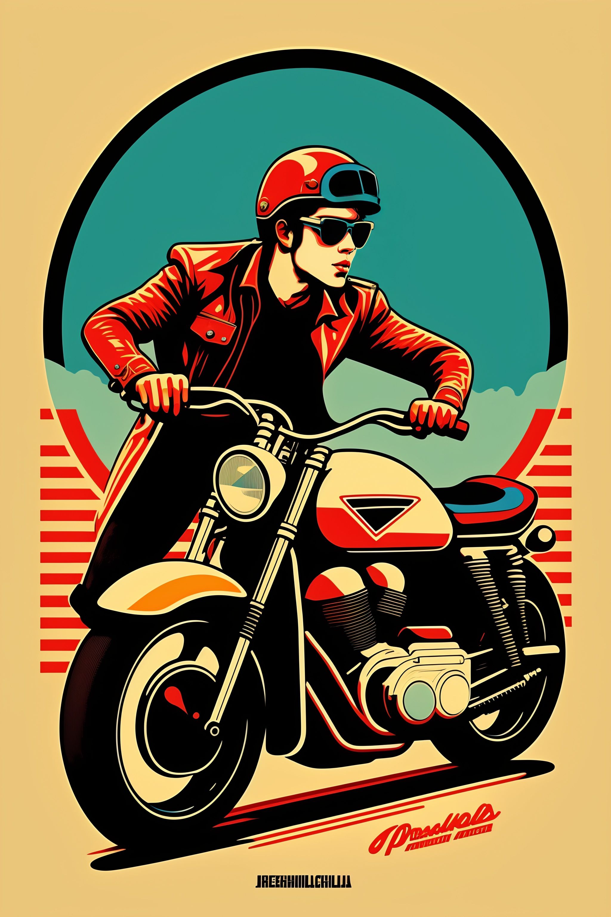 Lexica - Retro vintage motorcy club illustration art by butcher billy ...