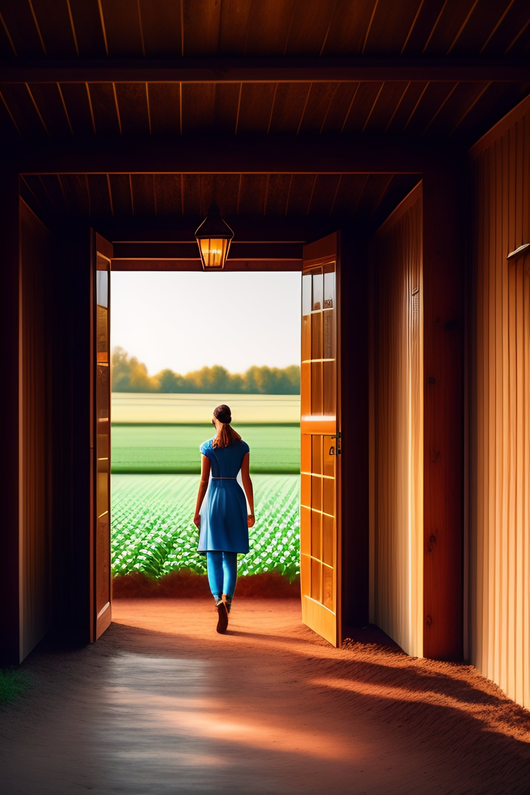 Lexica - Portrait of a princess working in a farm