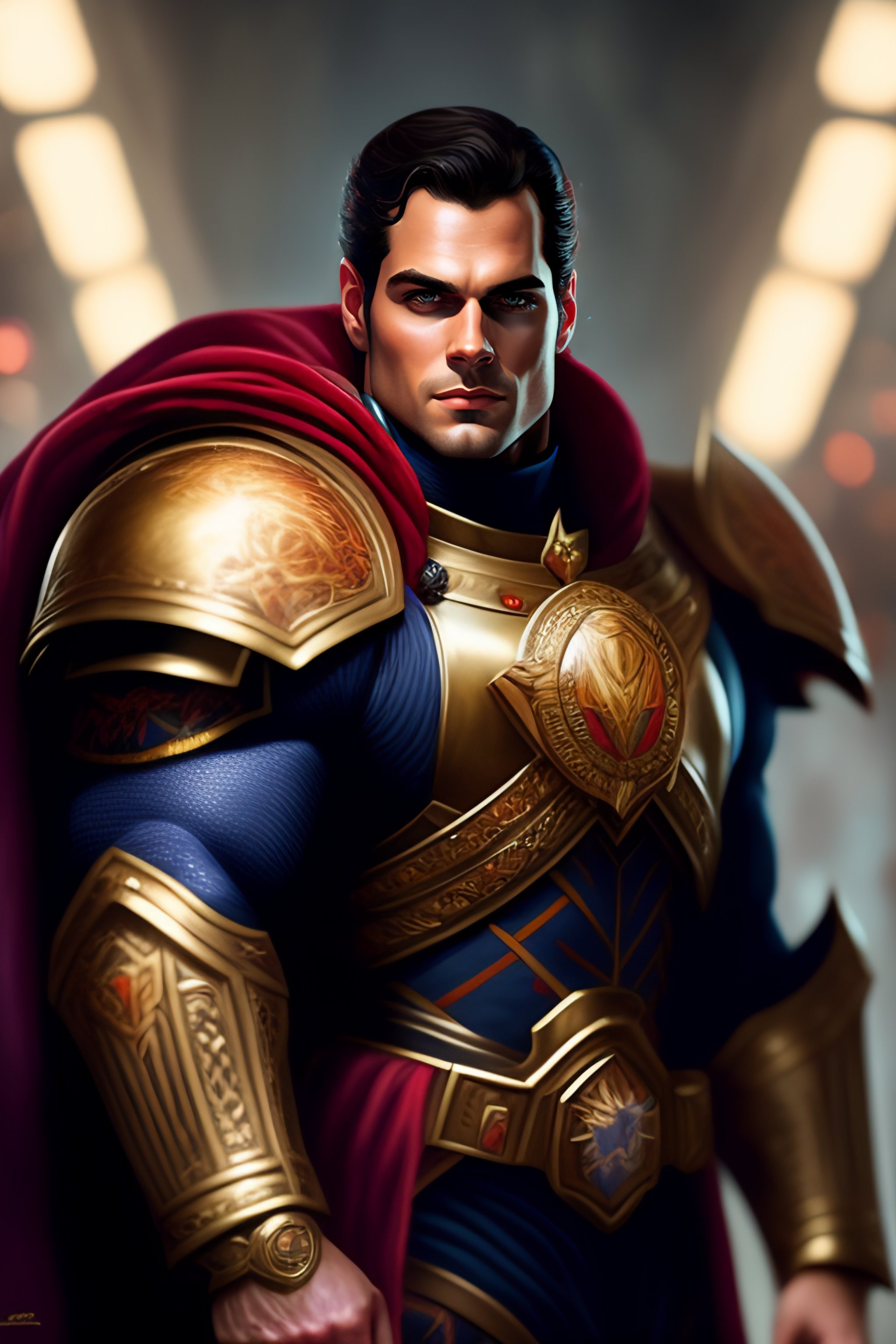 Lexica - Henry cavill as a warhammer 40k battle brother, portrait ...