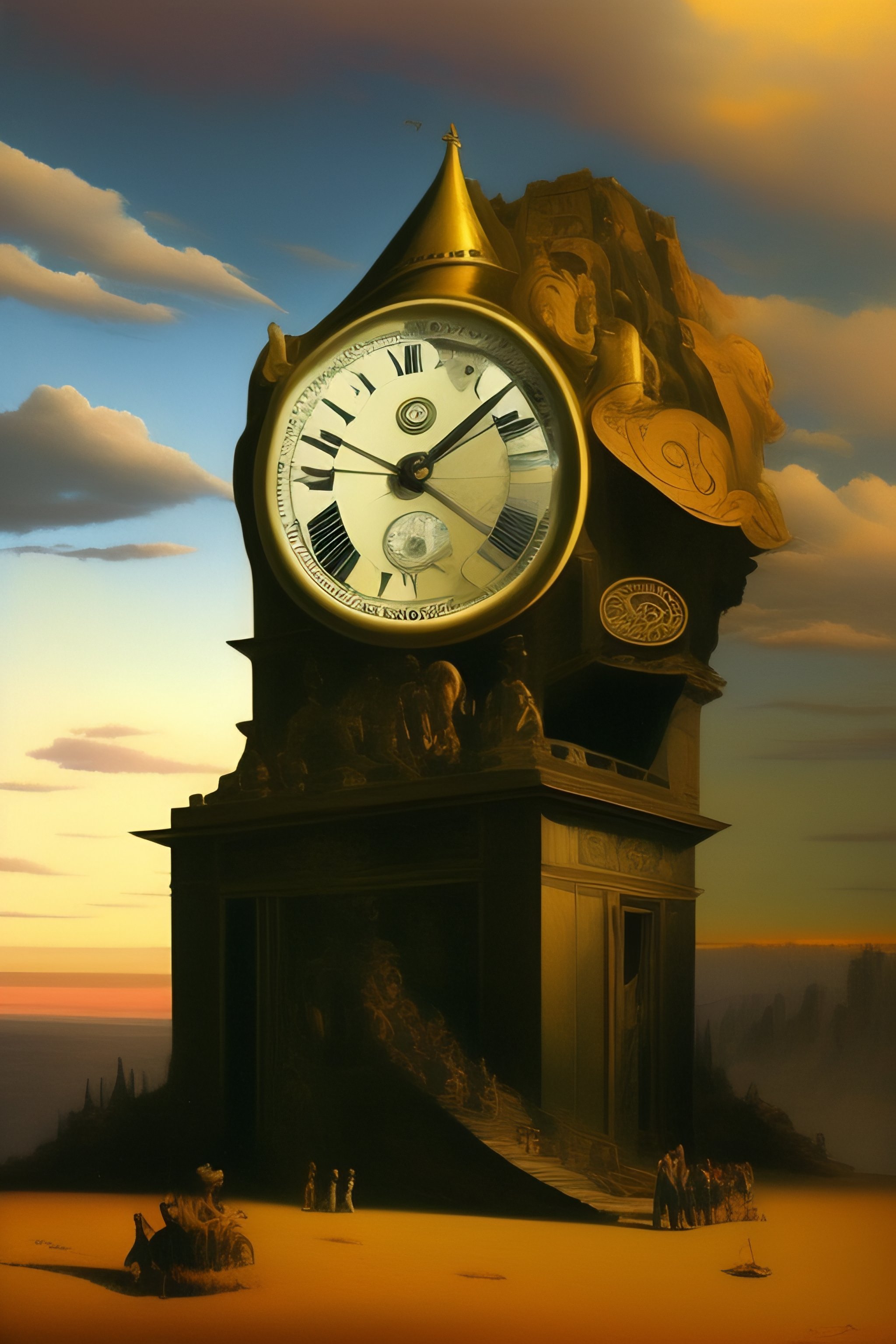 Lexica - Dali Style Painting, Surrealism, Clocks