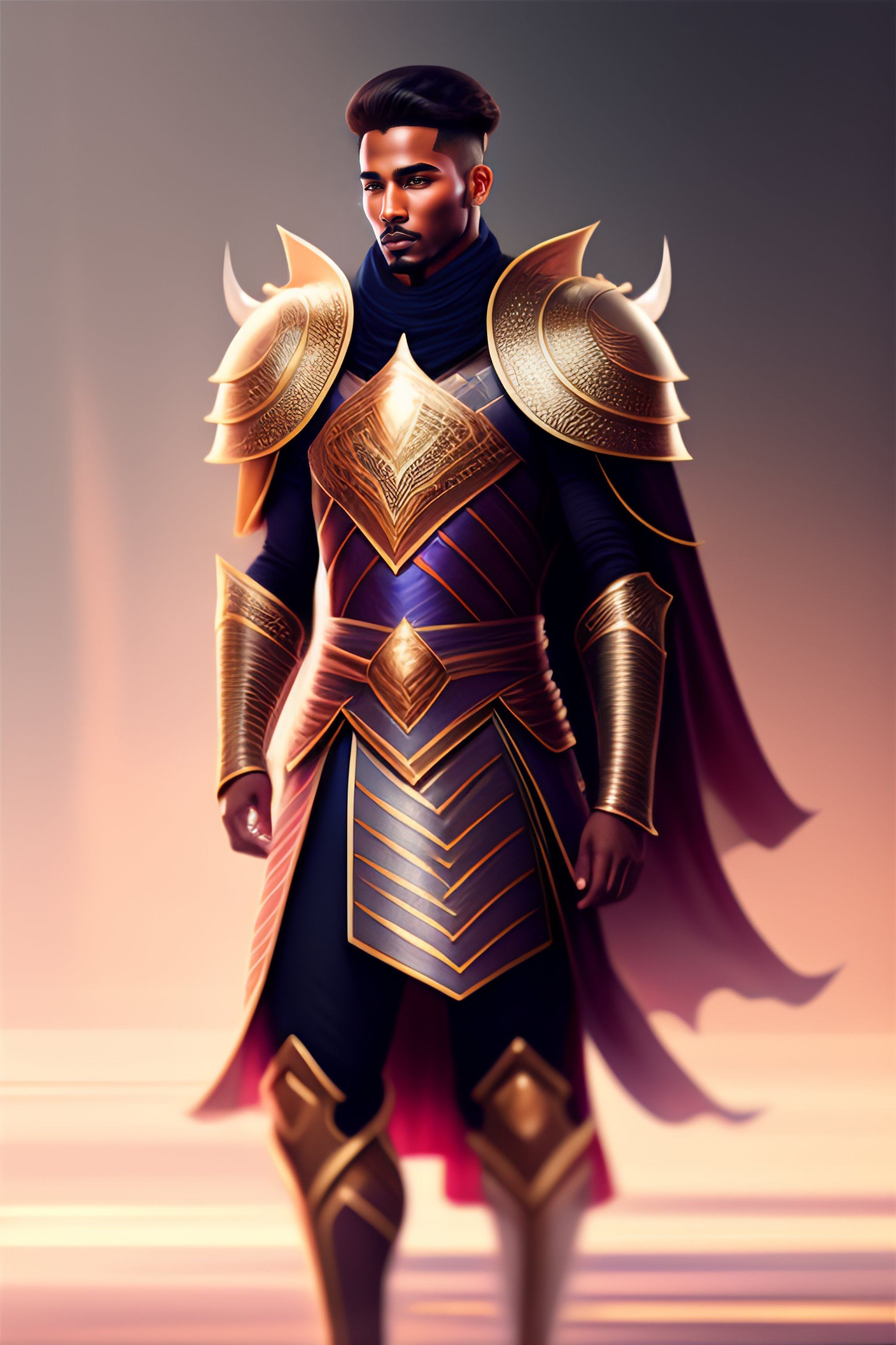 Lexica - Fashion model walking down a catwalk, wearing an armor ...
