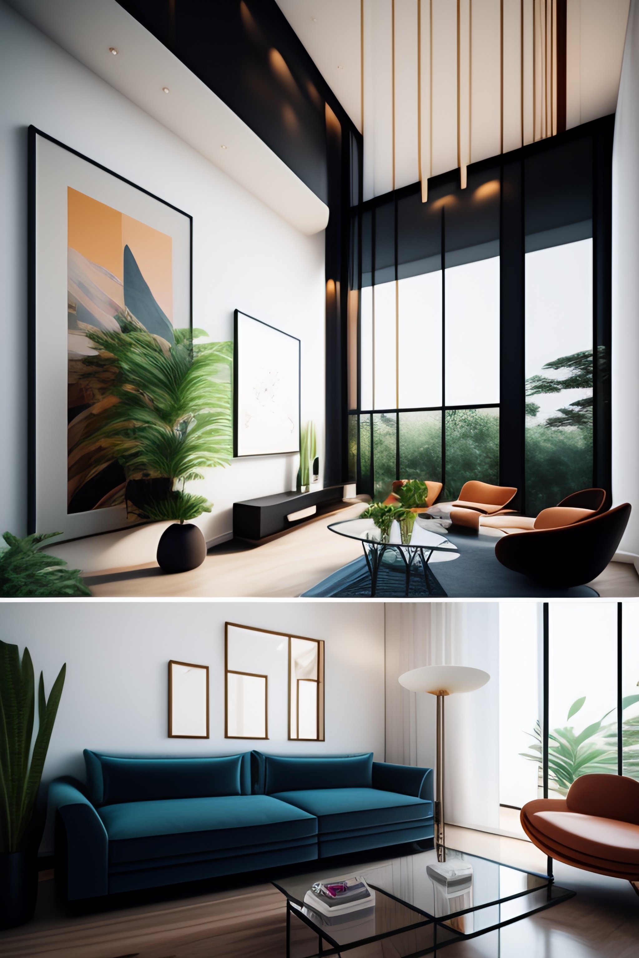 Lexica - Interior of luxury condominium with minimalist furniture and ...