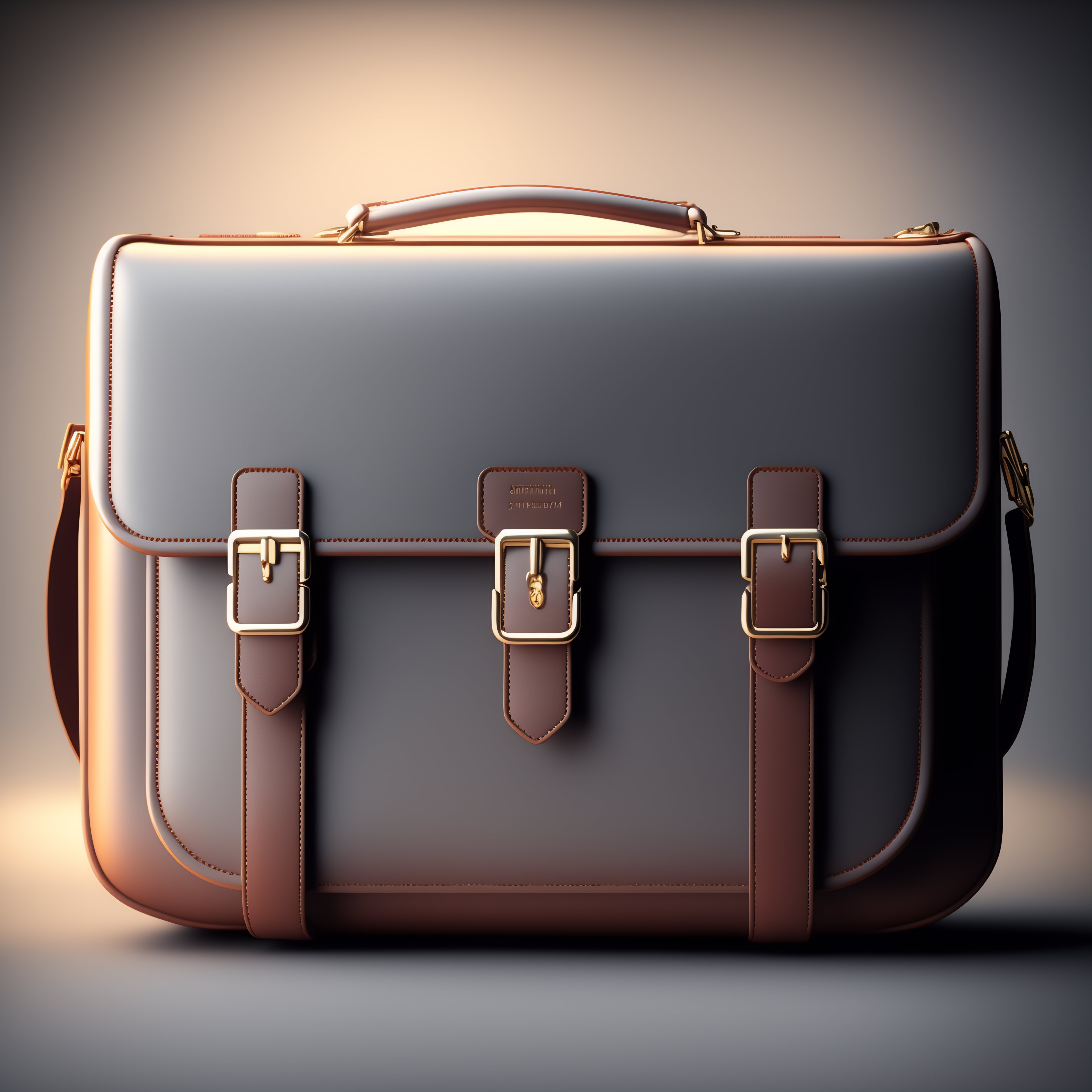 Lexica - Briefcase, clay material style, alone, 3d render, hyper ...
