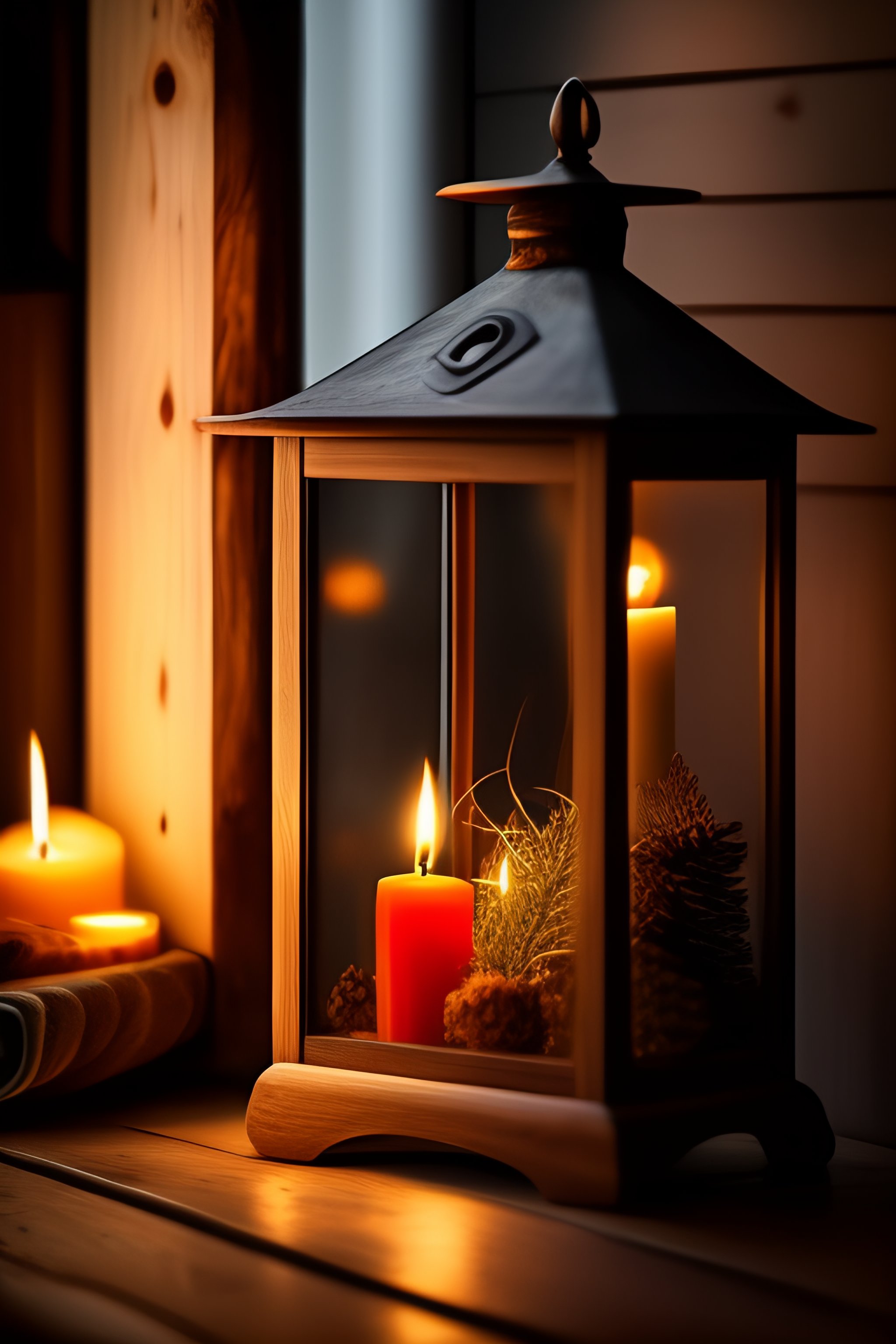 Lexica - By the light of a candle rustic style