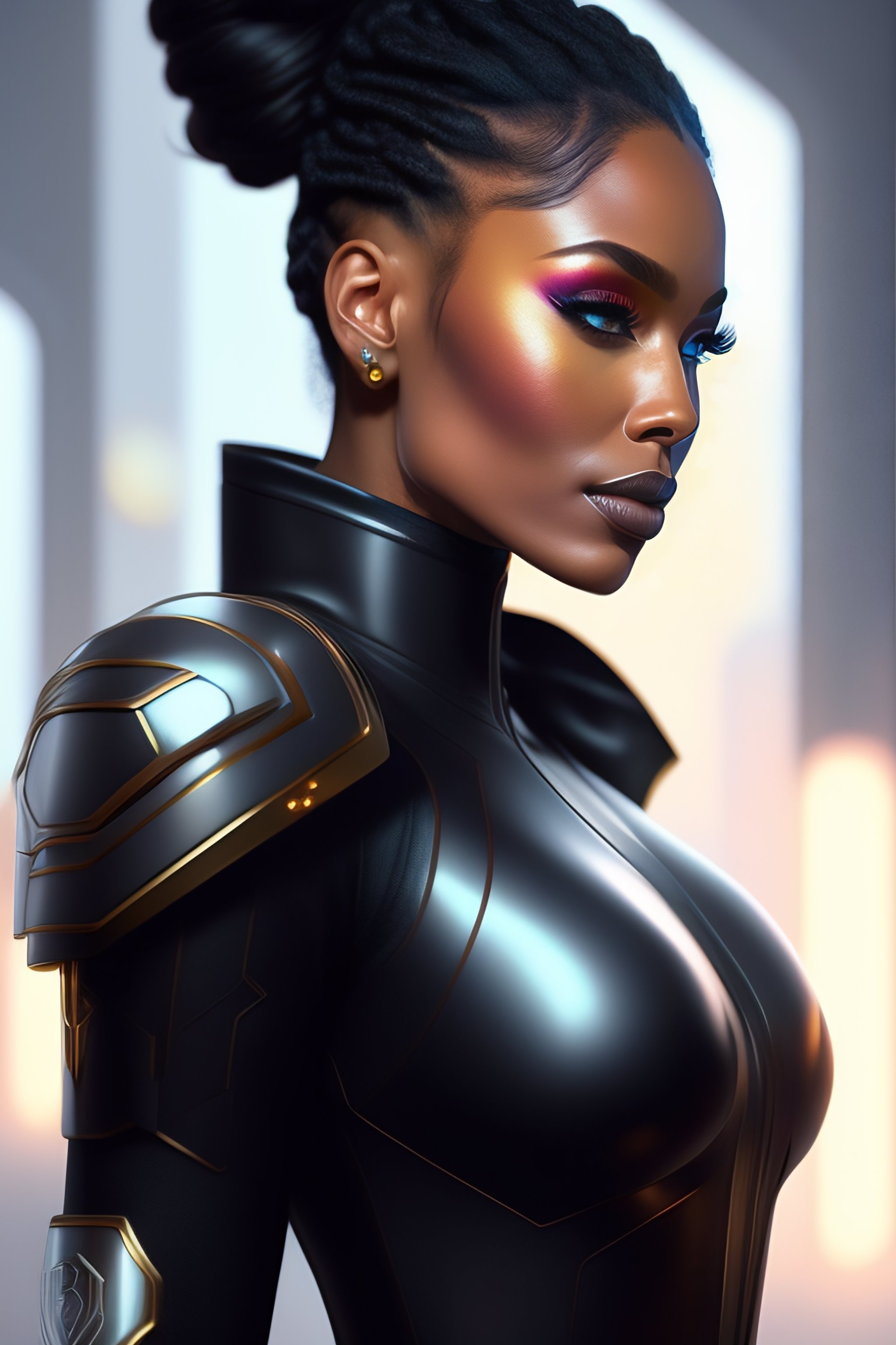 Lexica - Profile!! cyberpunk android portrait, light skin, sci-fi armor ...