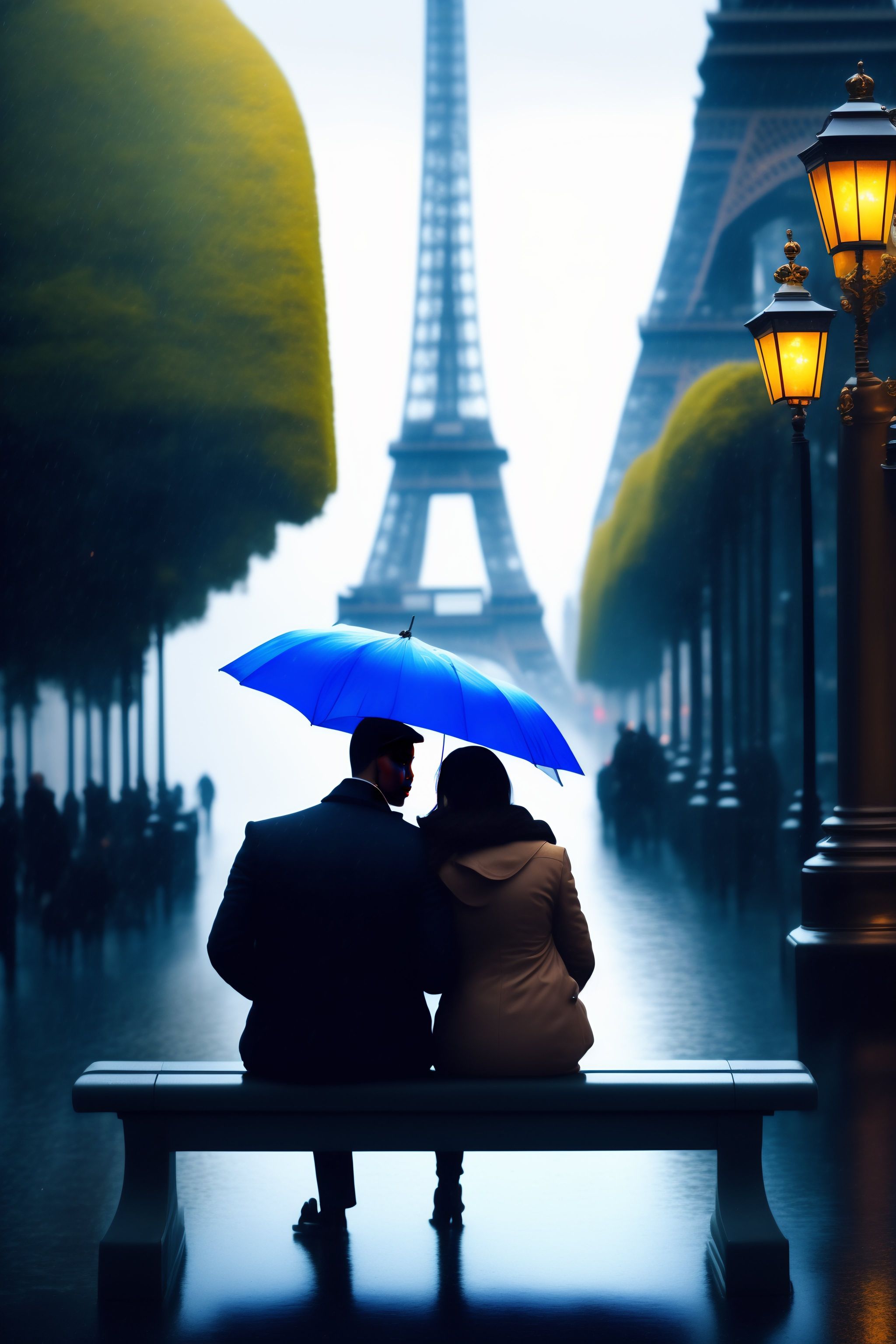 Lexica APRIL SHOWERS, BLUE PREDOMINATES, IT'S RAINING, PARIS FRANCE