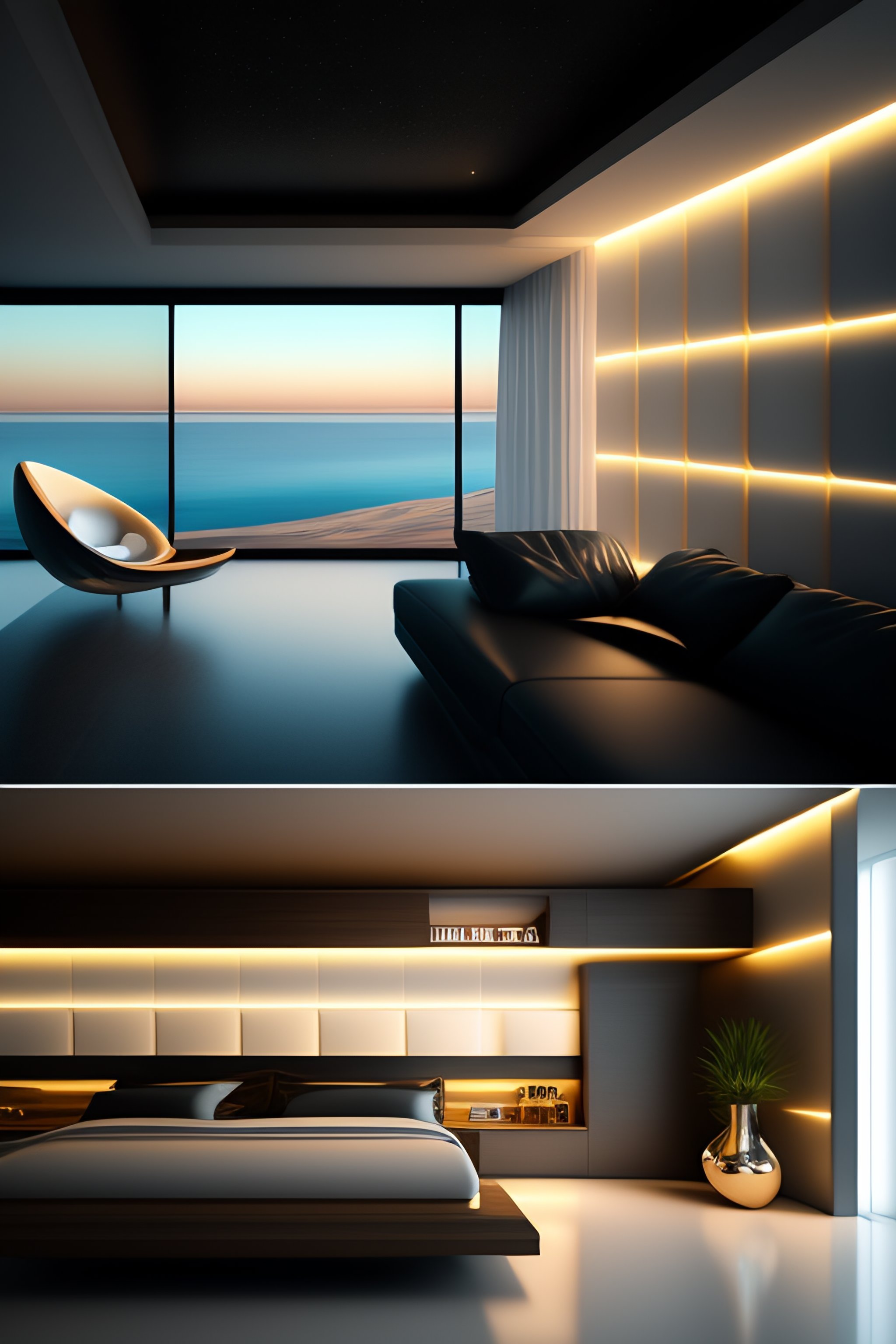 Lexica - Futuristic interior