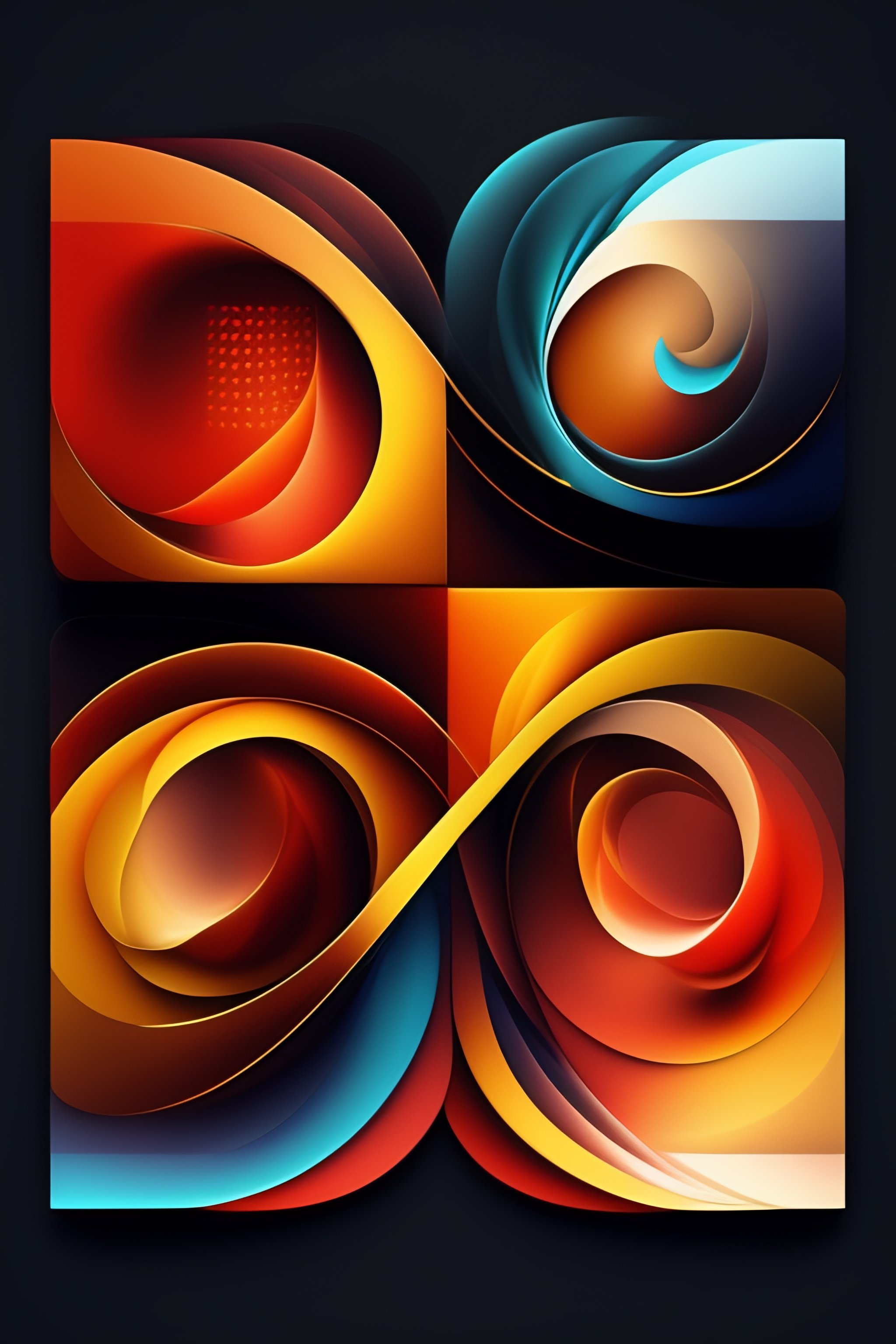 Lexica - Four musicians playing with musical notes as abstract art in ...