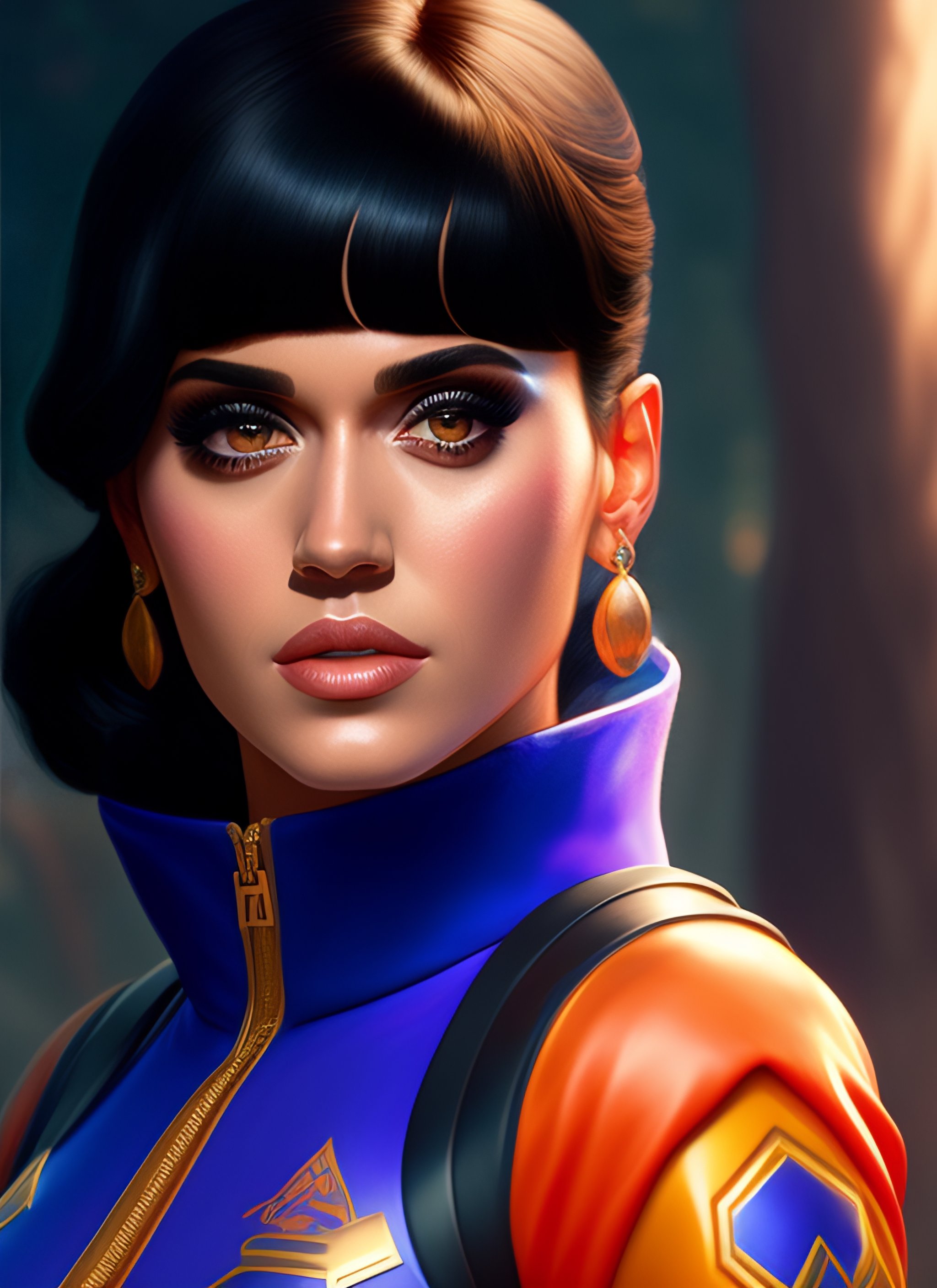 Lexica - Portrait of Katy Perry as Dora the Explorer, highly detailed ...