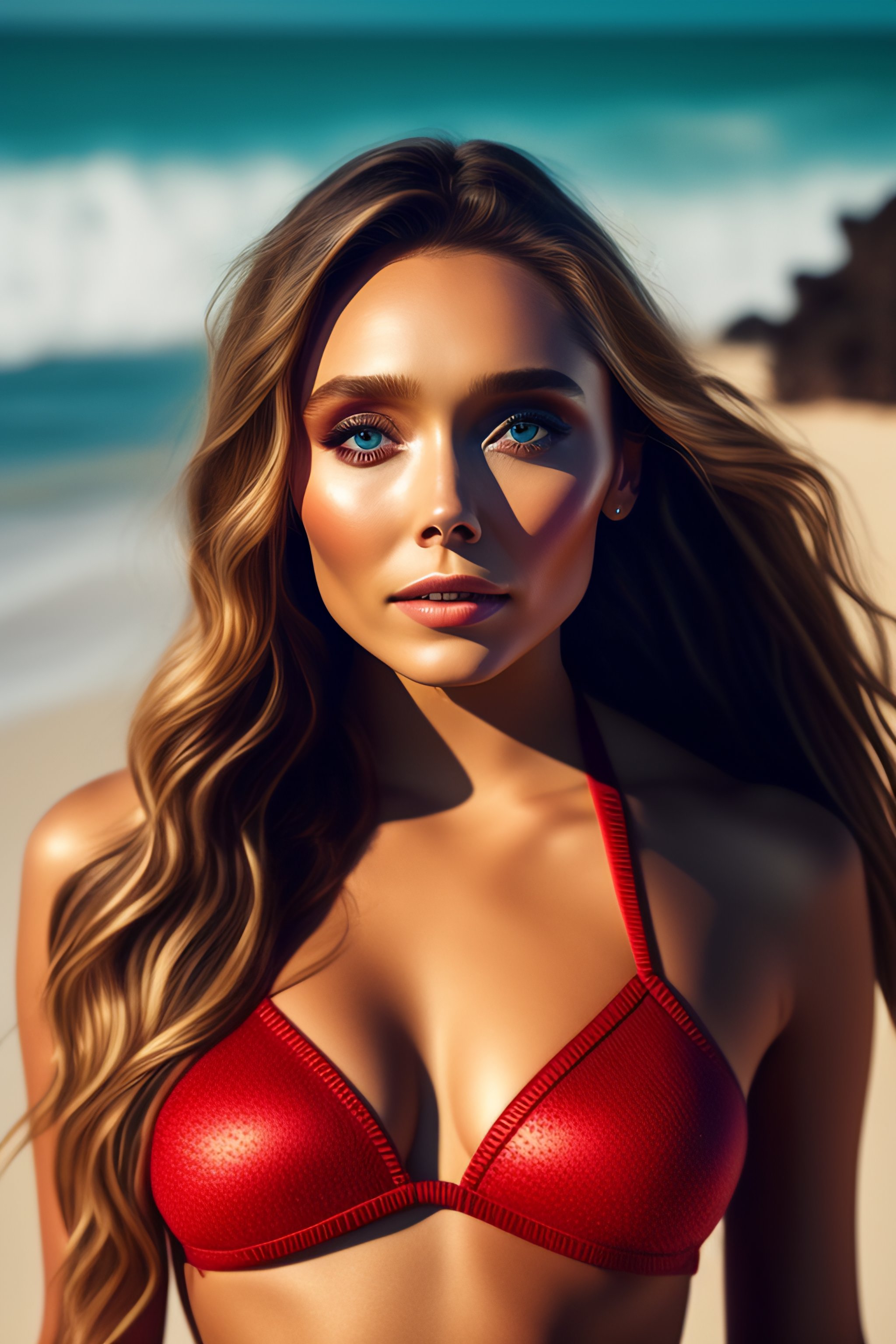 Lexica elizabeth olsen hot bikini little bikini iphone