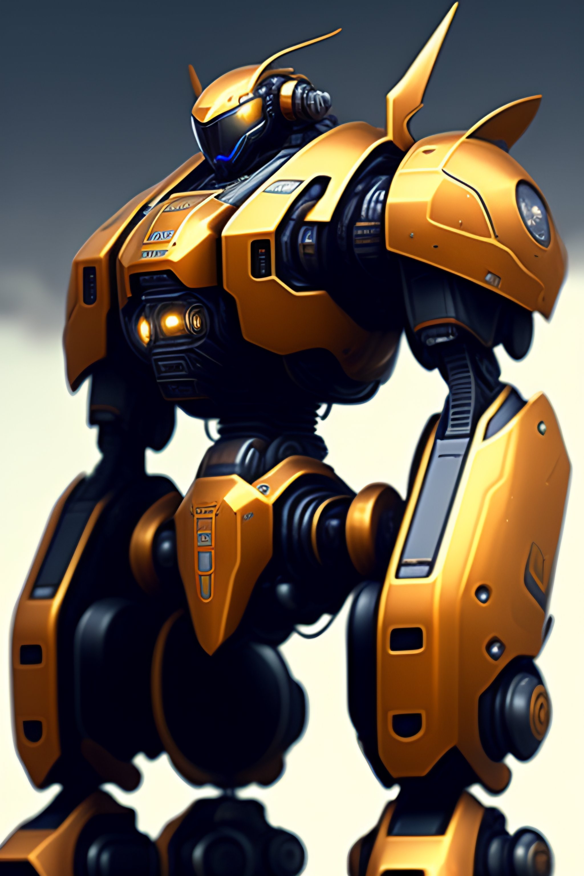 Lexica - Mecha concept art highly detailed , symmetrical , 3 side
