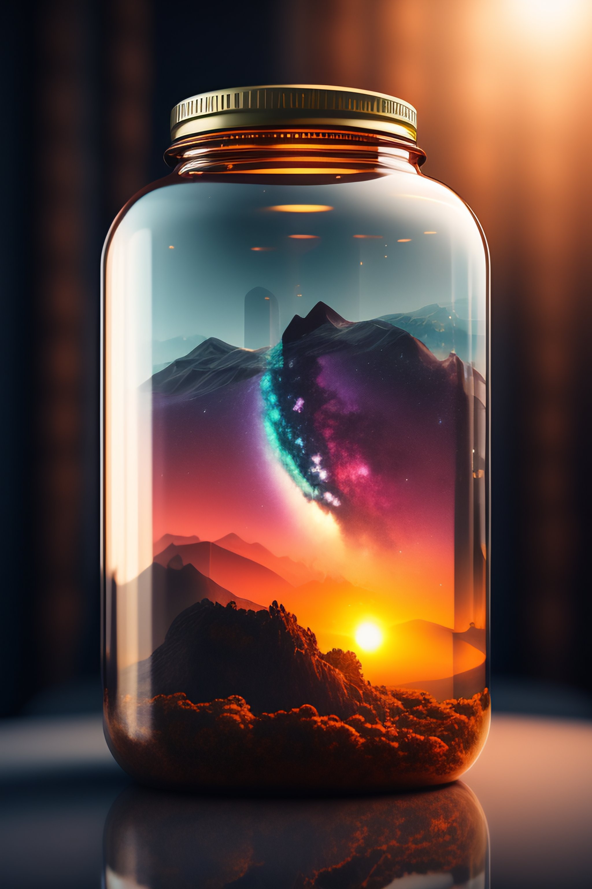 Lexica - The entire universe contained inside a glass jar, super ...
