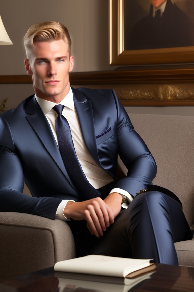 Lexica - A very attractive and fit caucasian man looking confident and ...