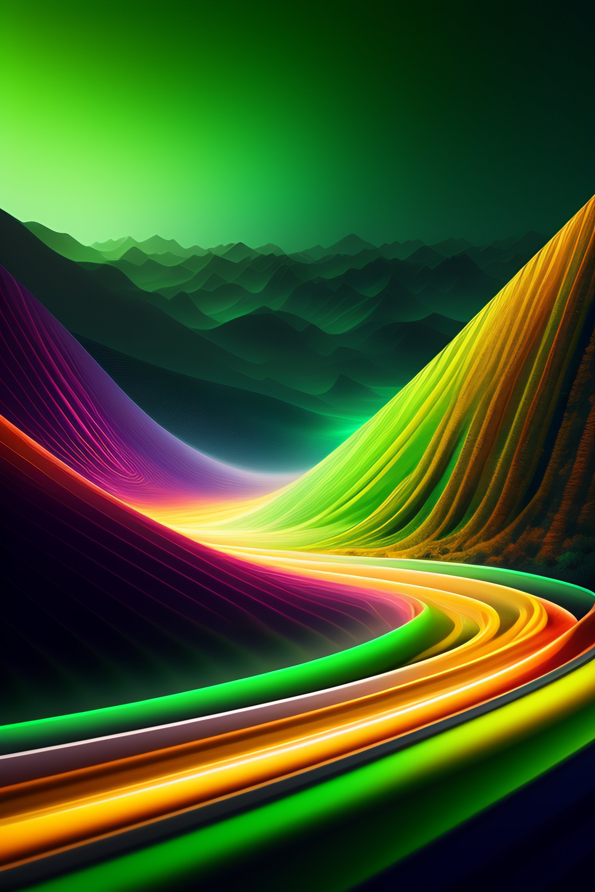 Lexica - Connection design of the internet colored with gold & green