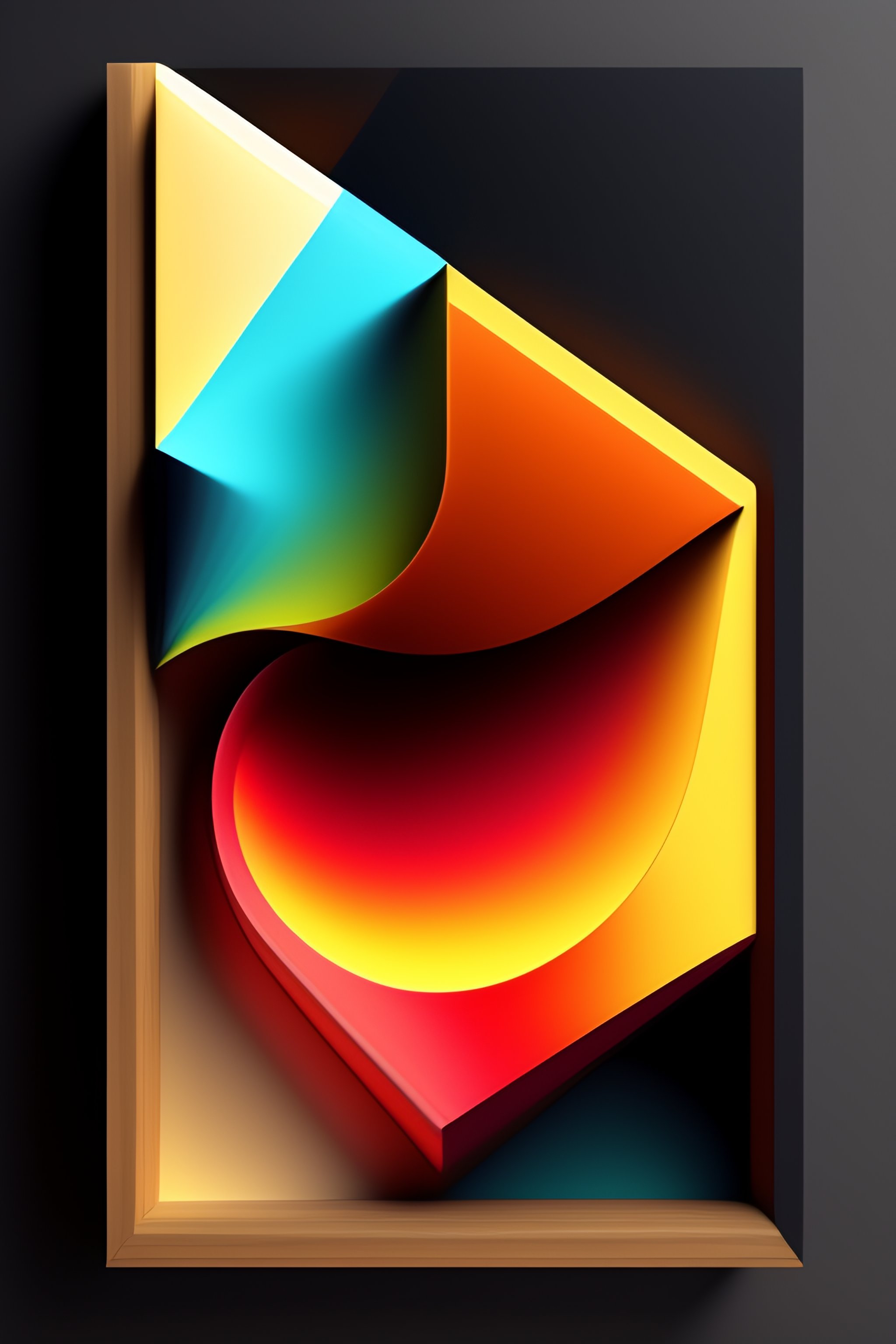 Lexica - Generate an abstract image using shadows to add depth and ...