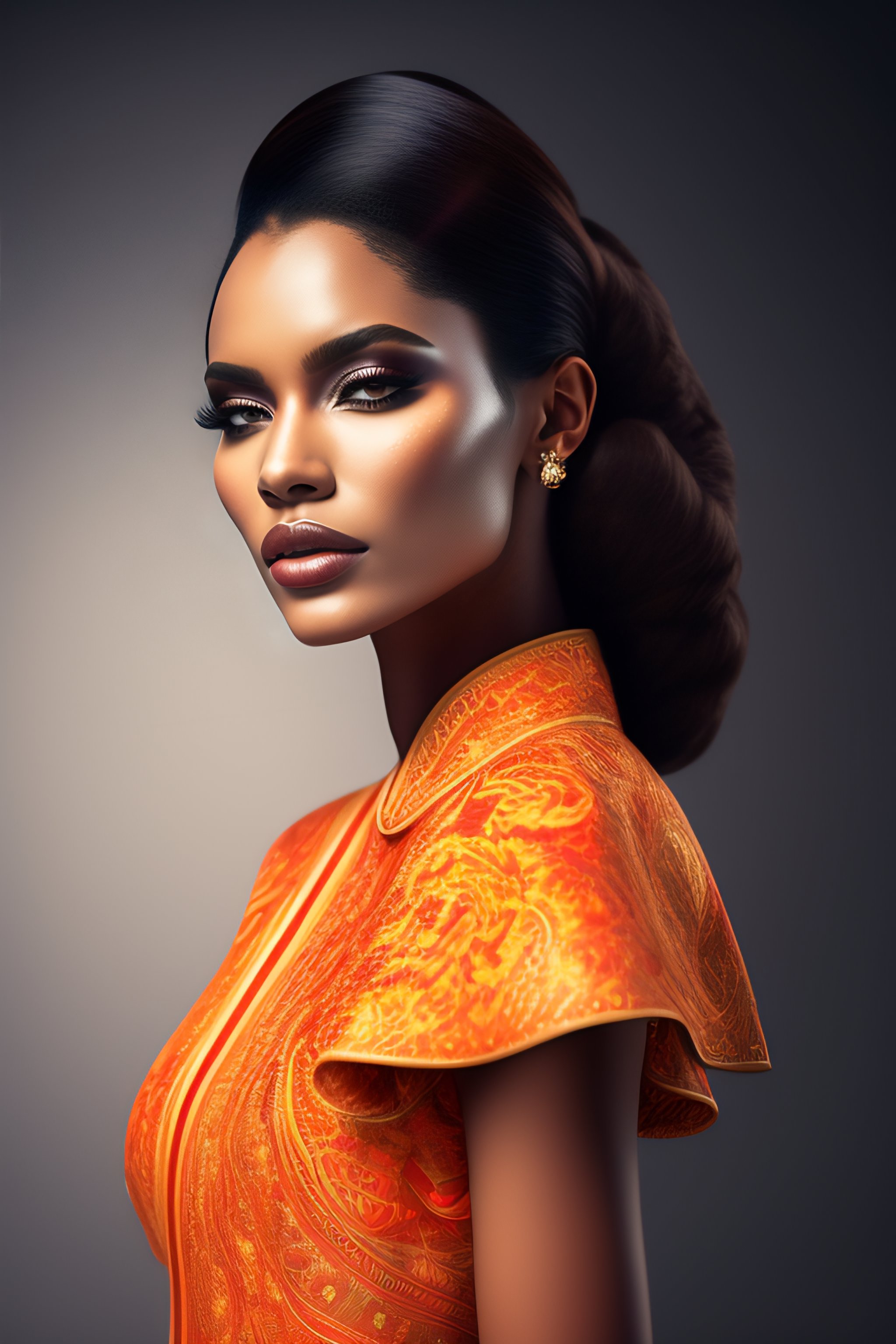 Lexica - Fashionable editorial woman model poses stylish different