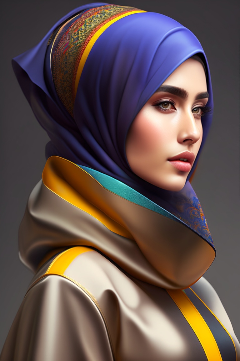 Lexica - Photo realism hijab ,fashion model ,wearing revealing hijab ...