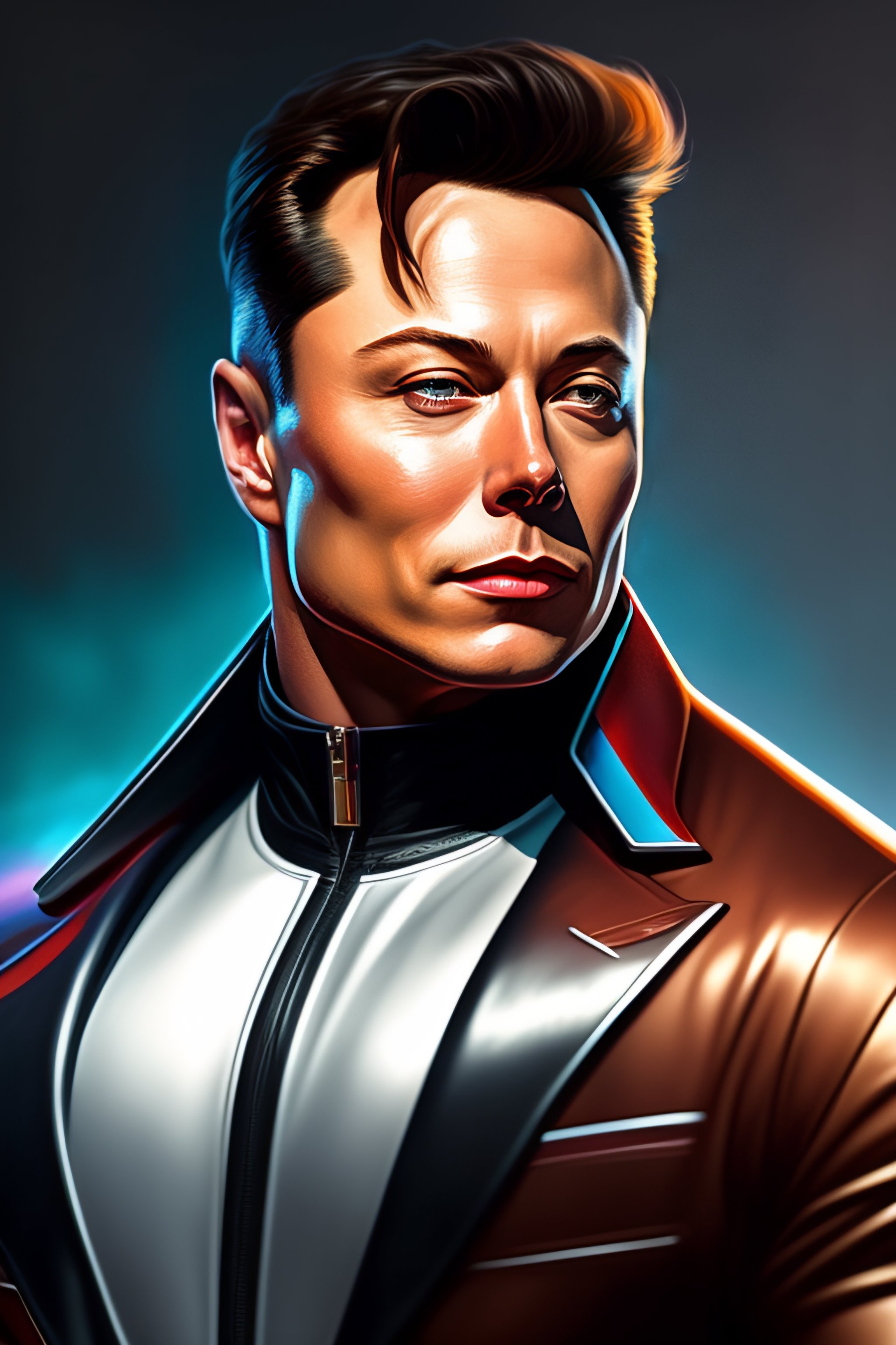 Lexica - Bodybuilder elon musk as marty mcfly, realistic portrait ...