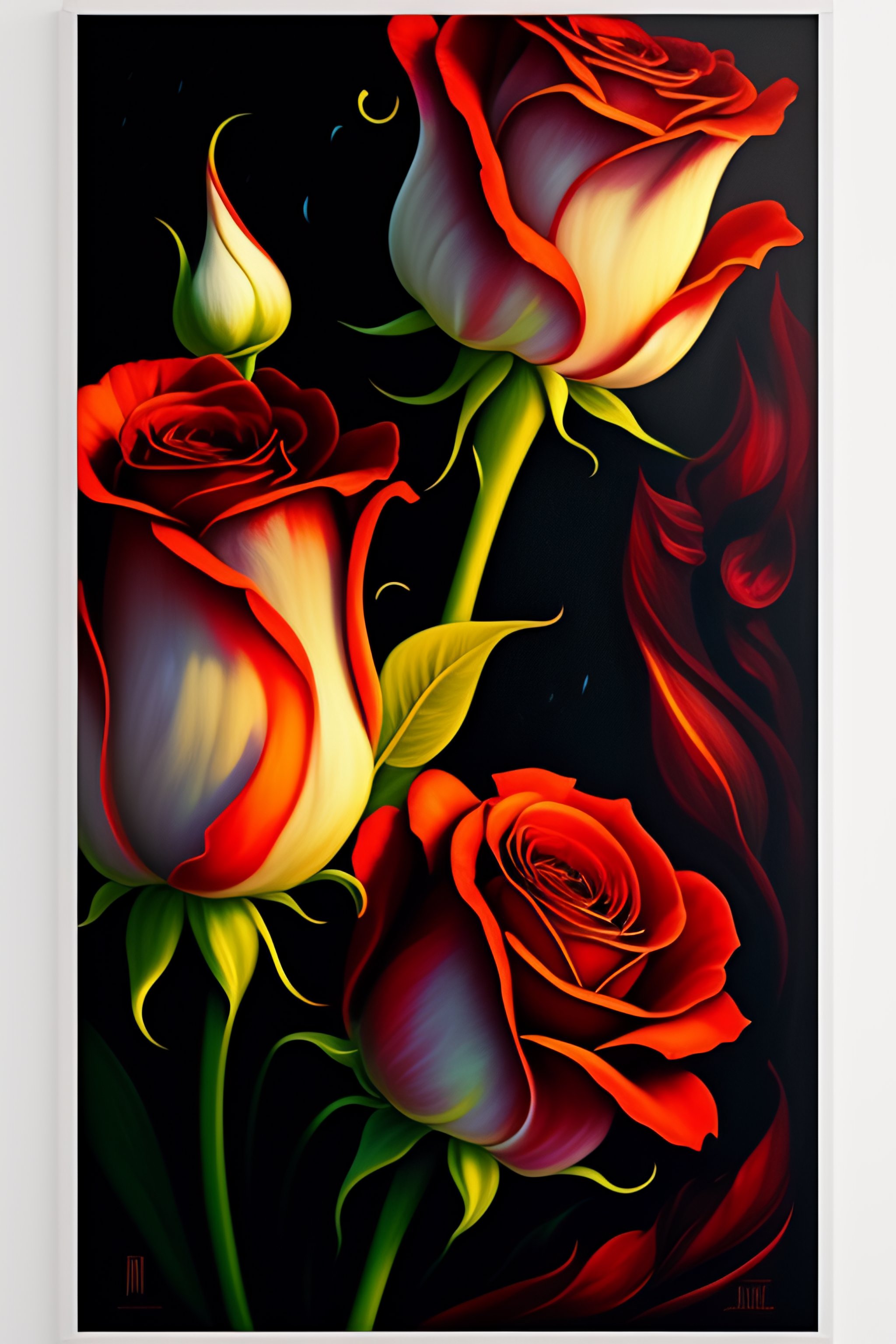 Lexica - Poster style, a beautiful and terrifying painting with high ...