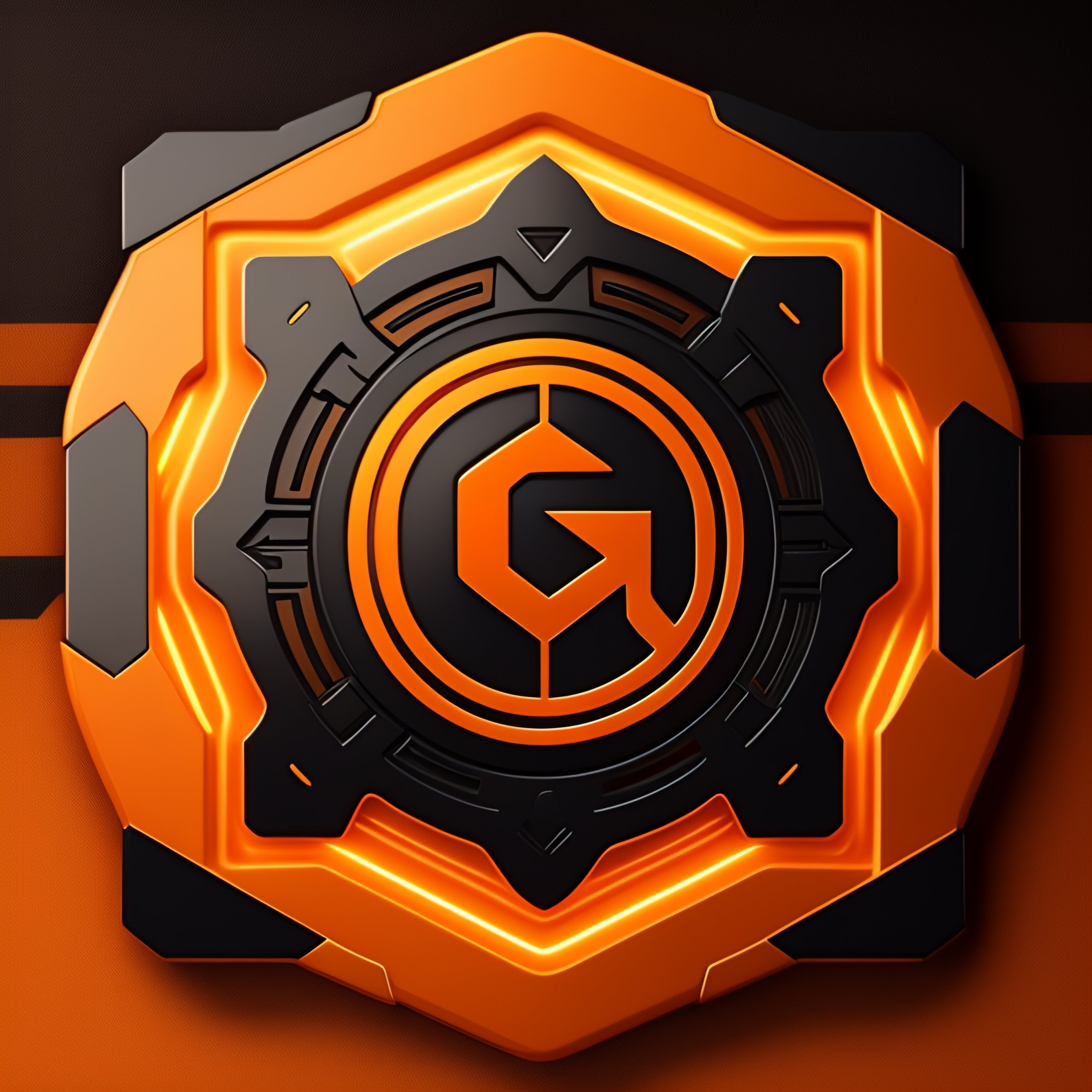 Lexica - CS-GO deluxe hollographic sticker gladiator symbol, orange ...