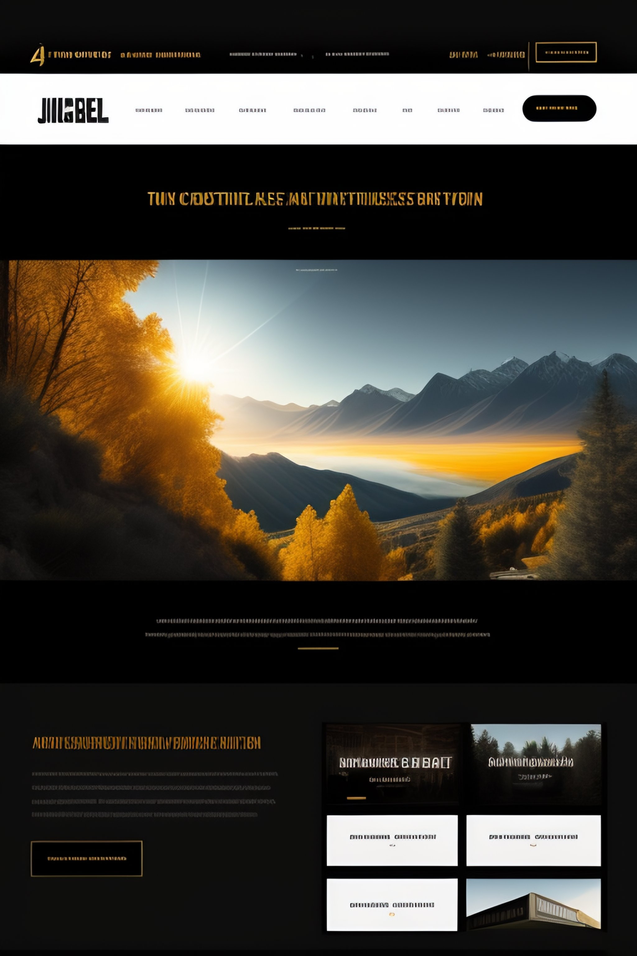 Lexica - Website footer with a billboard and a megaphone or globe gold ...