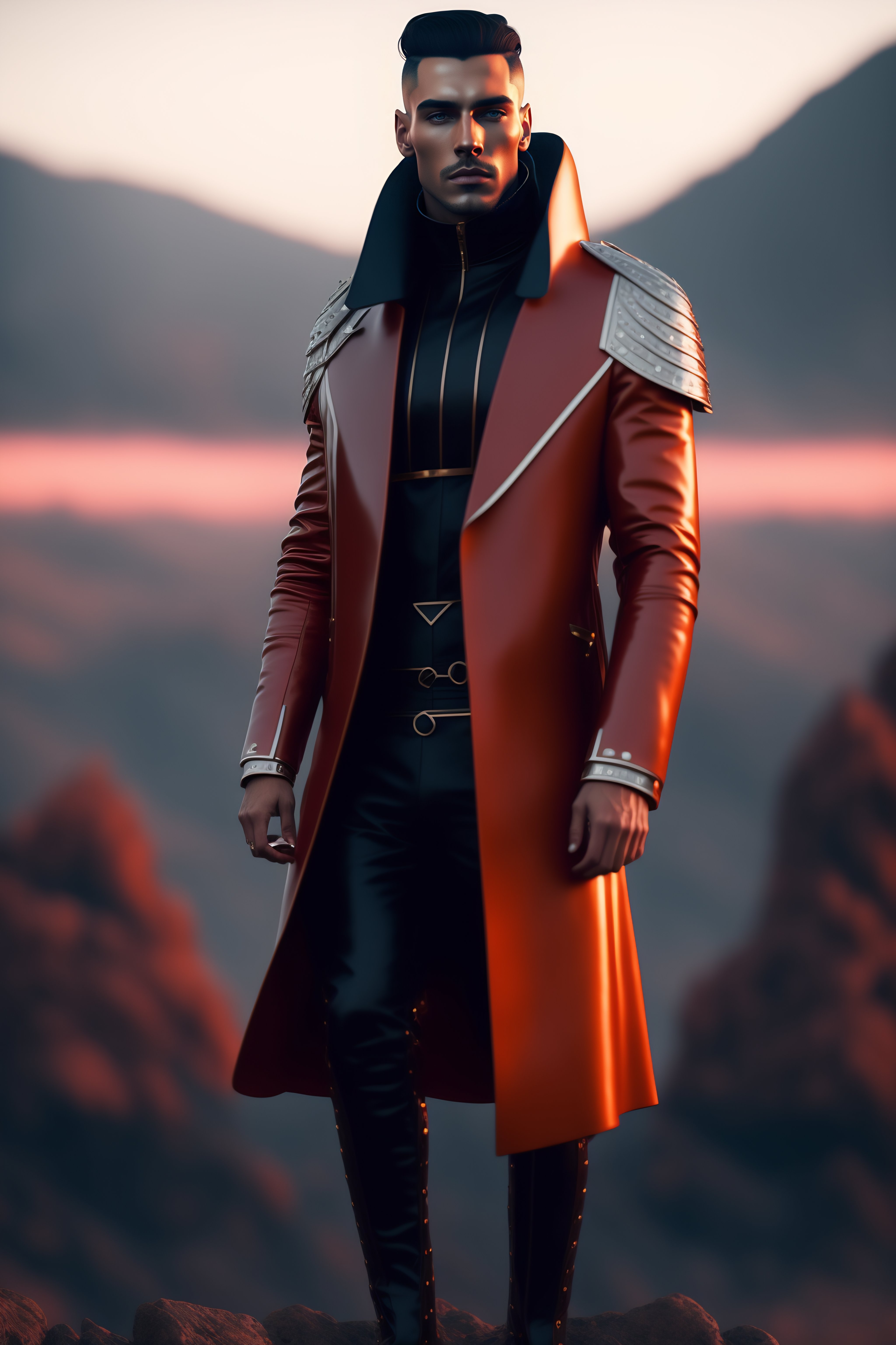 Lexica Simon stalenhag style 1920s futuristic Futuristic Leather man s Clothing 8k resolution hyper realstic