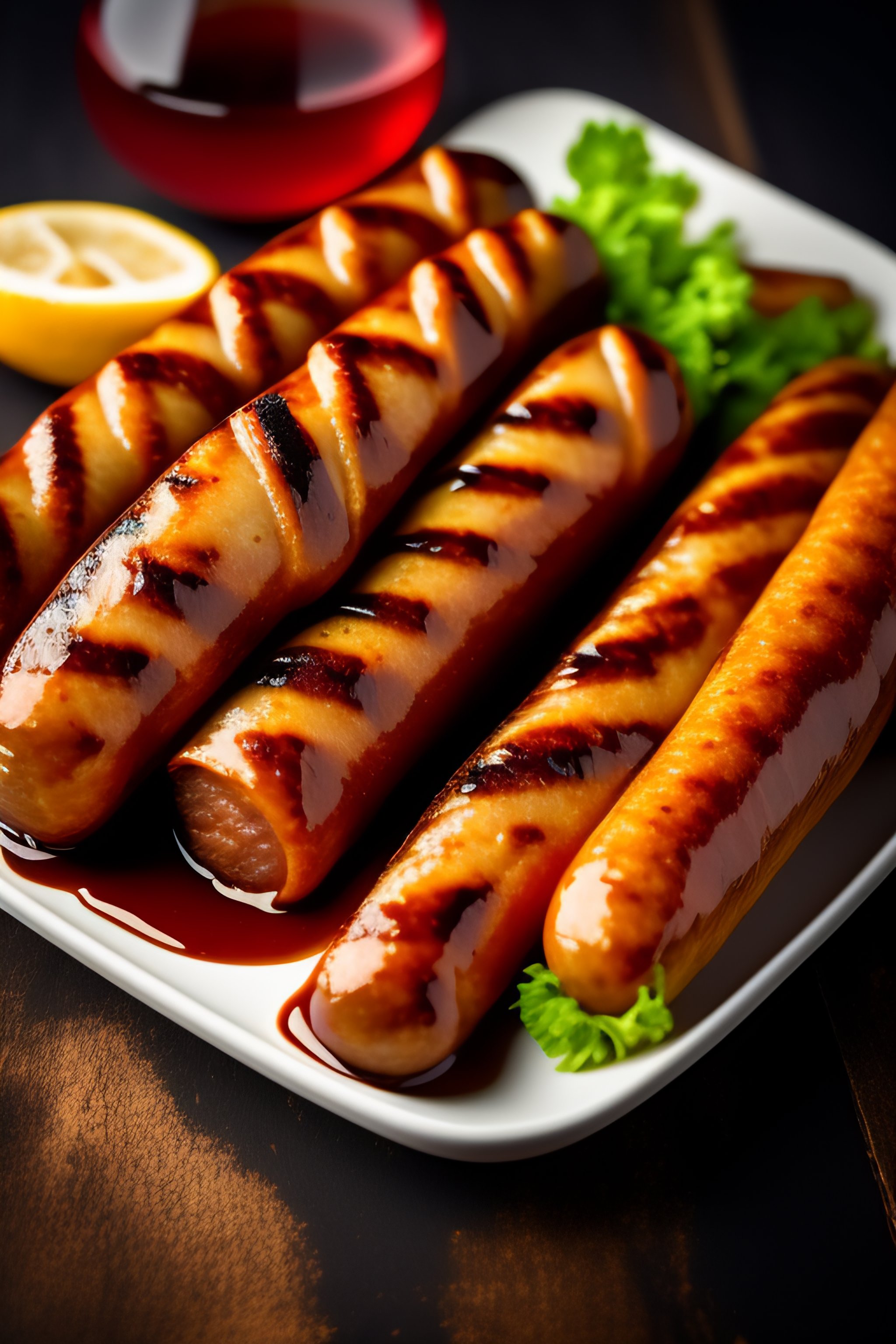 Lexica - Tuscanys Sausages On The Grill Background , Professional Food ...