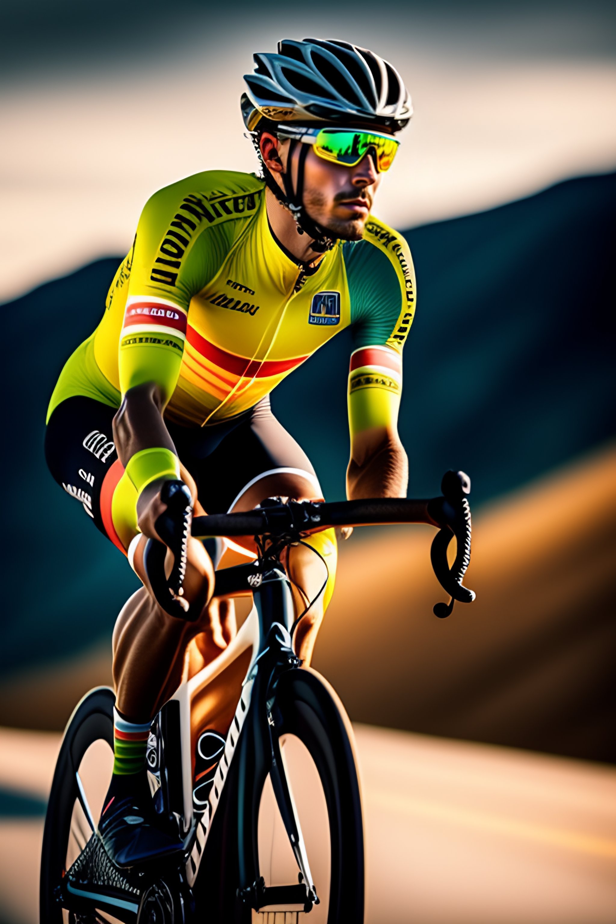 Lexica - Portrait of a cyclist