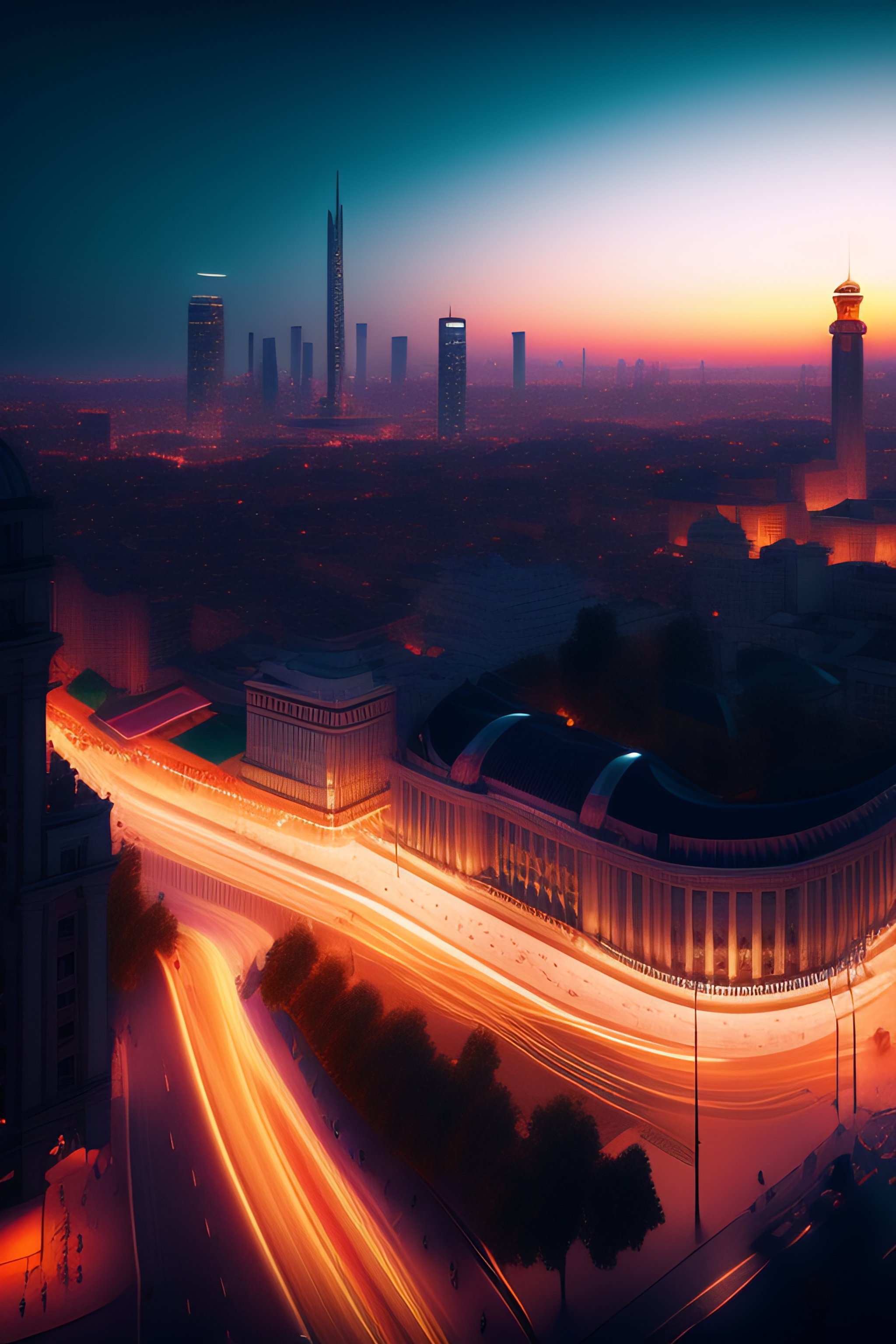 Lexica - Isometric bucharest city, volumetrics, 3d render, octane ...