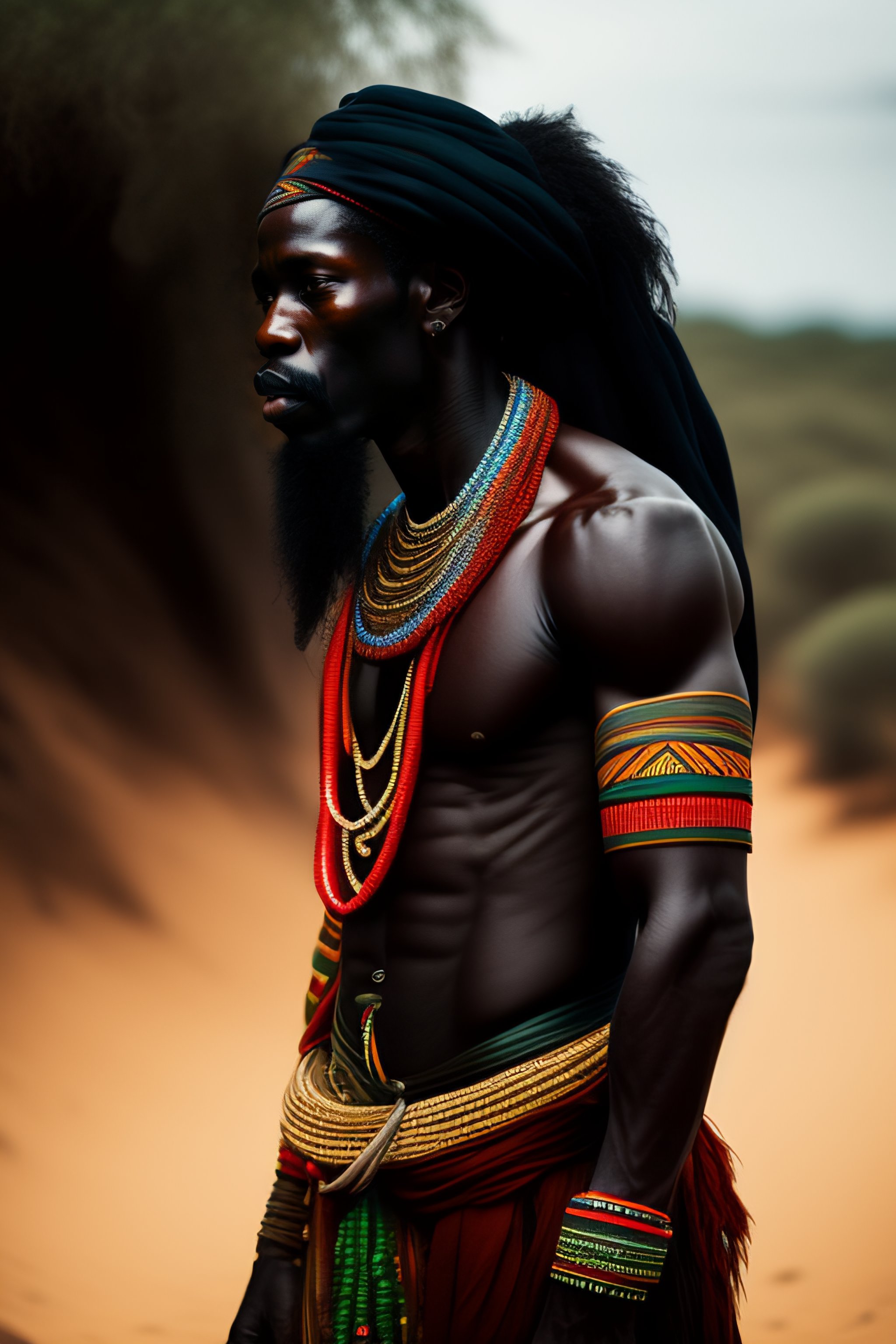 Lexica African Tribal Man