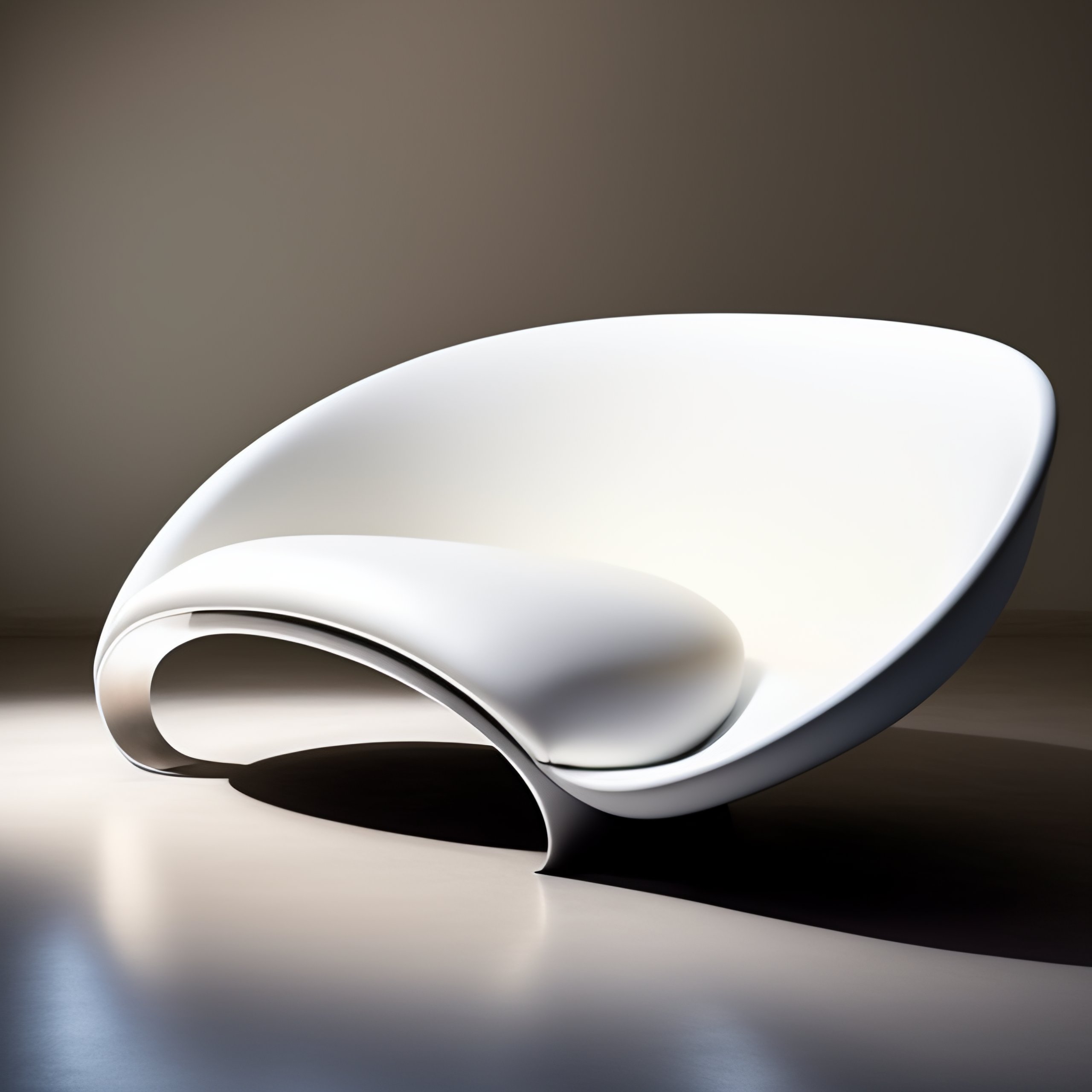 Lexica - Minimalist mobius strip sofa,Created from a bent metal sheet ...