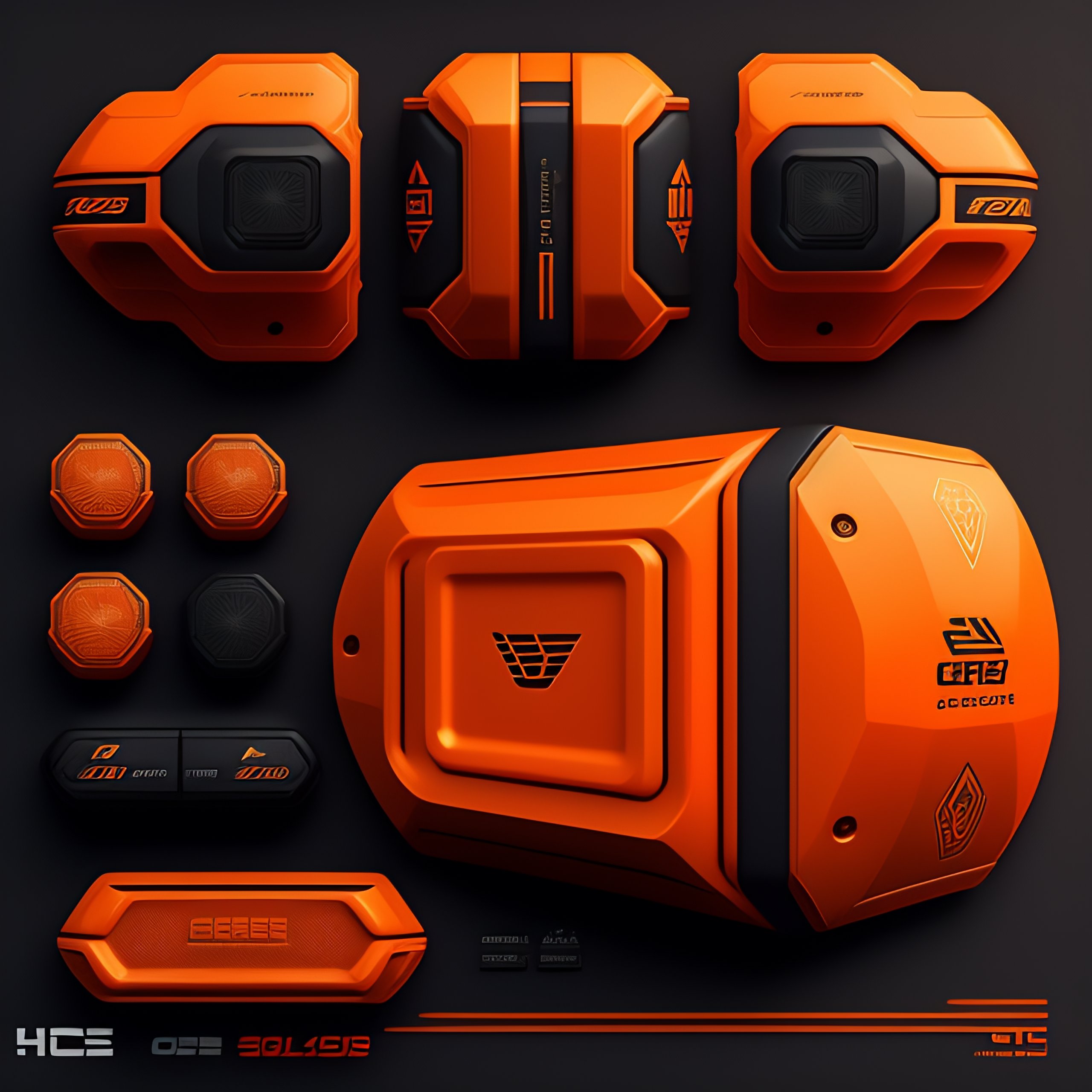 Lexica - CS-GO deluxe skin collection symbol, hollographic orange ...