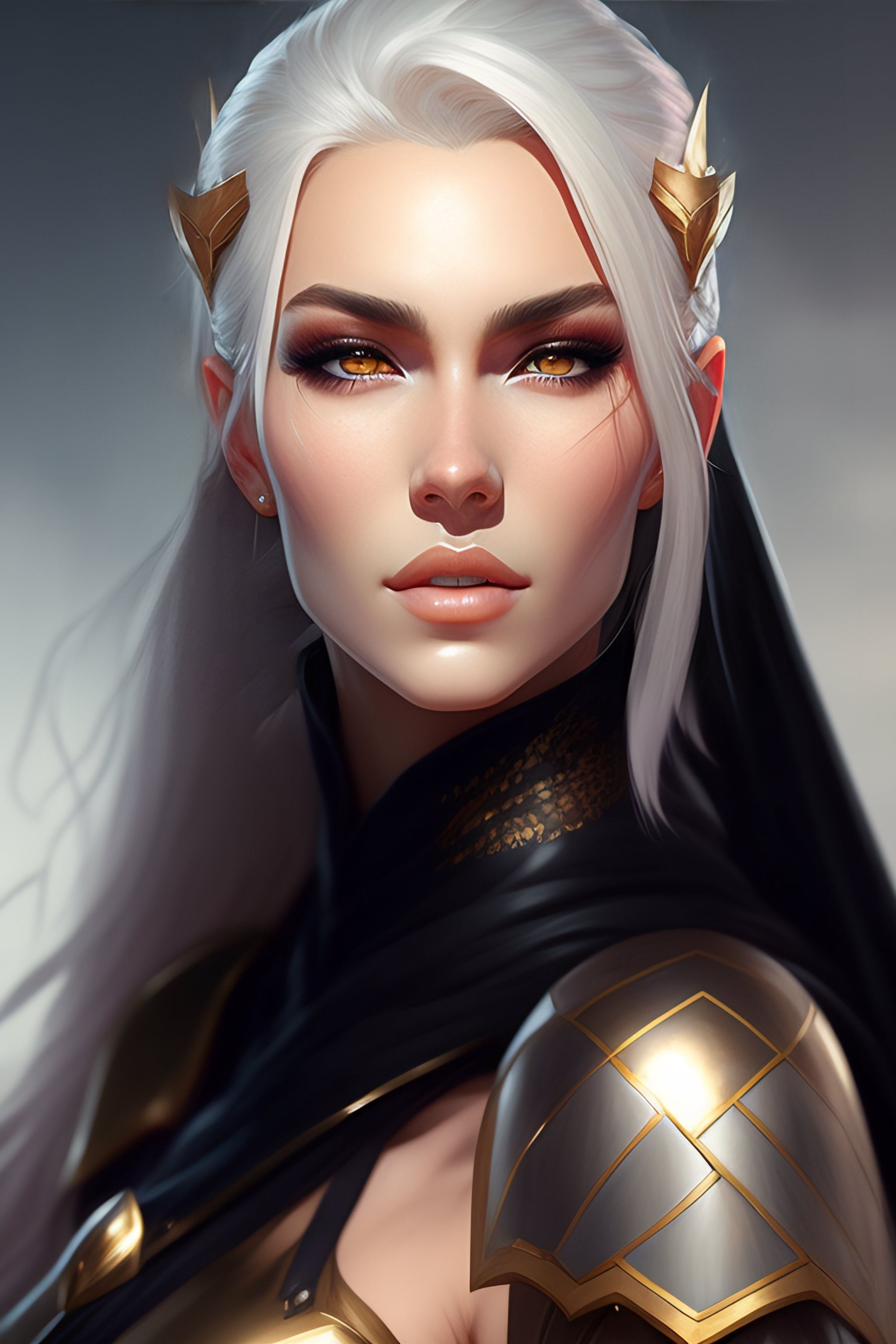 Lexica - Realistic character concept portrait art of a female dark ...