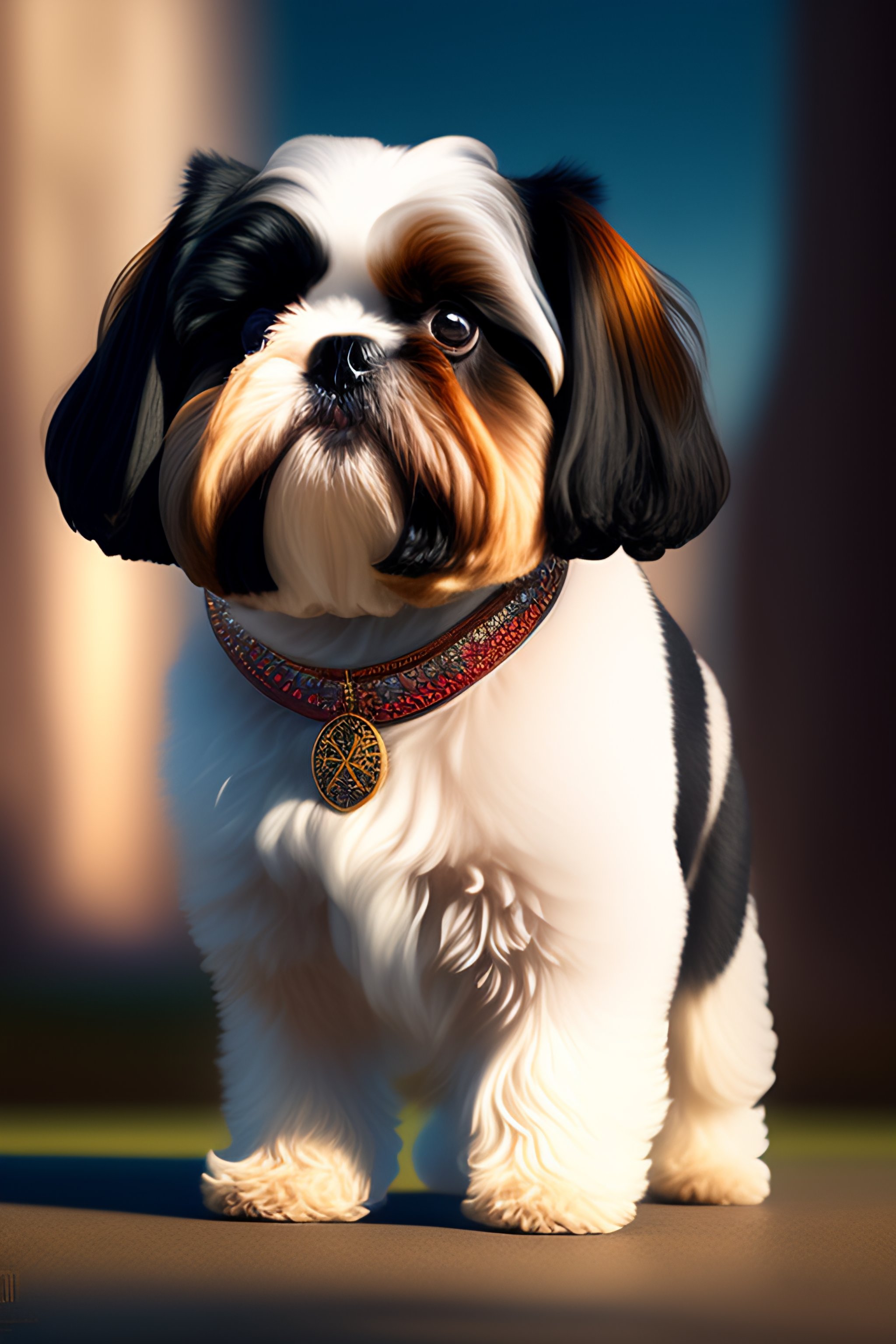 Lexica - Shih Tzu charging up to change into its final form, detailed ...