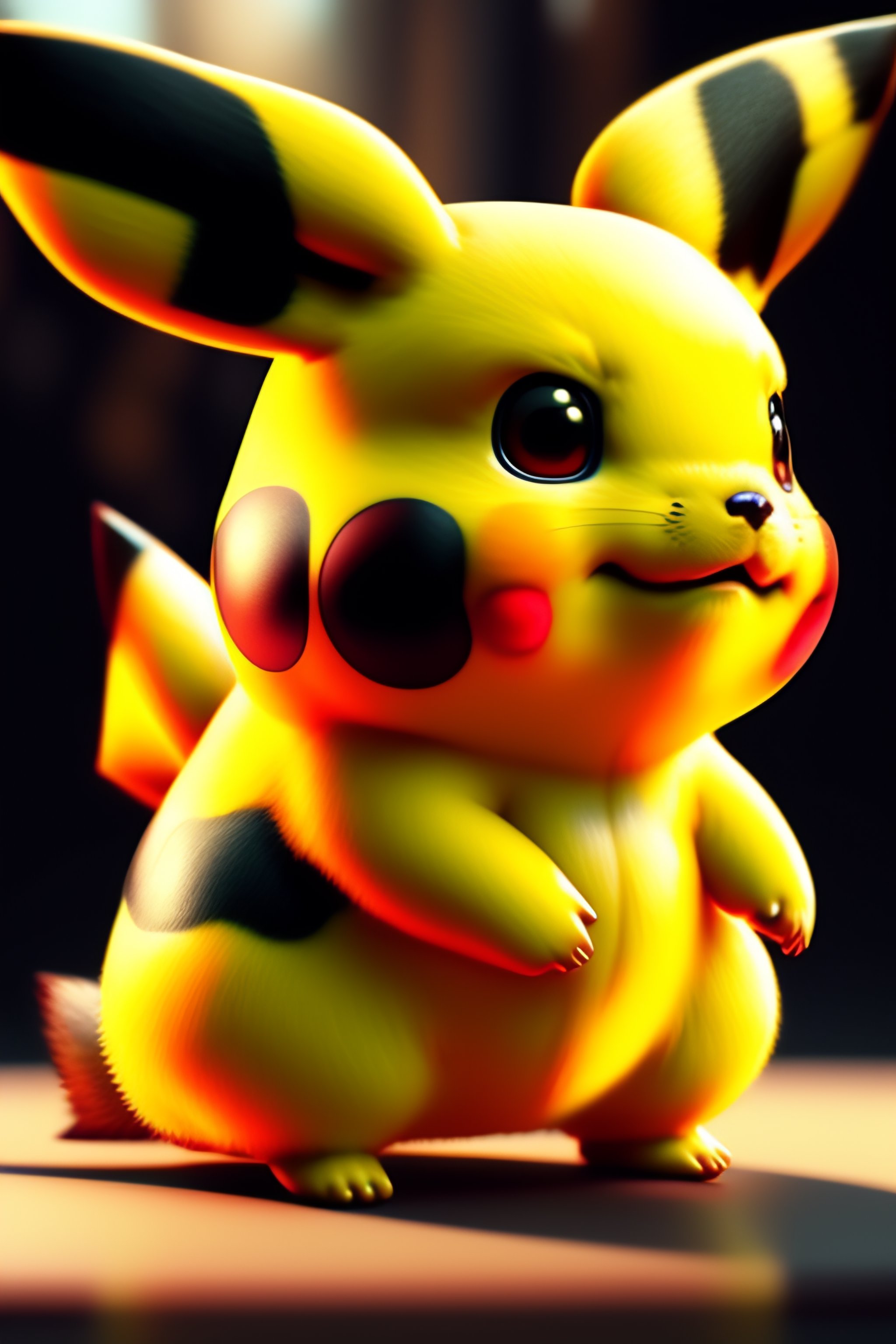 Lexica - Realistic Pikachu, 8K