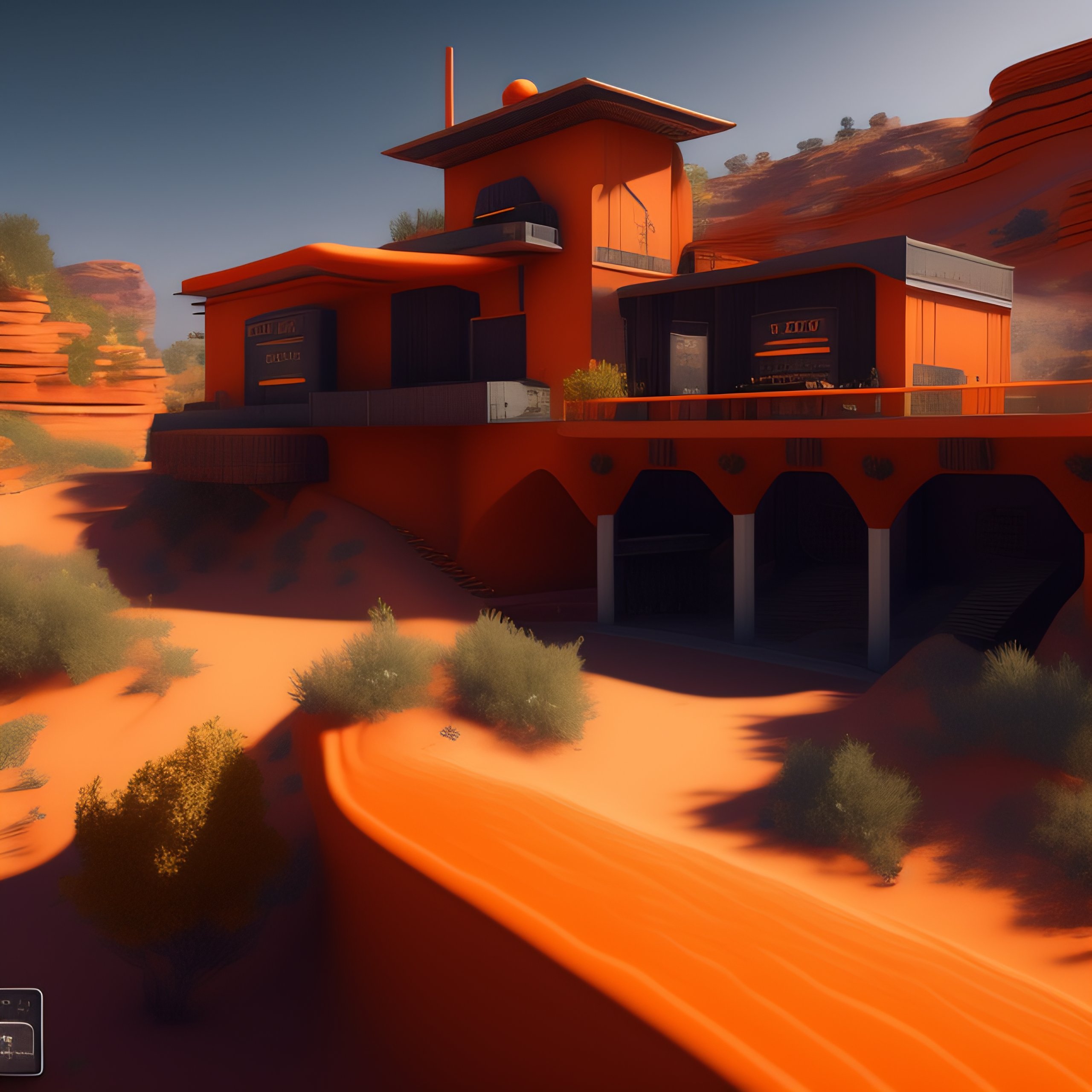 Lexica - CS-GO deluxe map, hollographic orange details color, Knolling ...